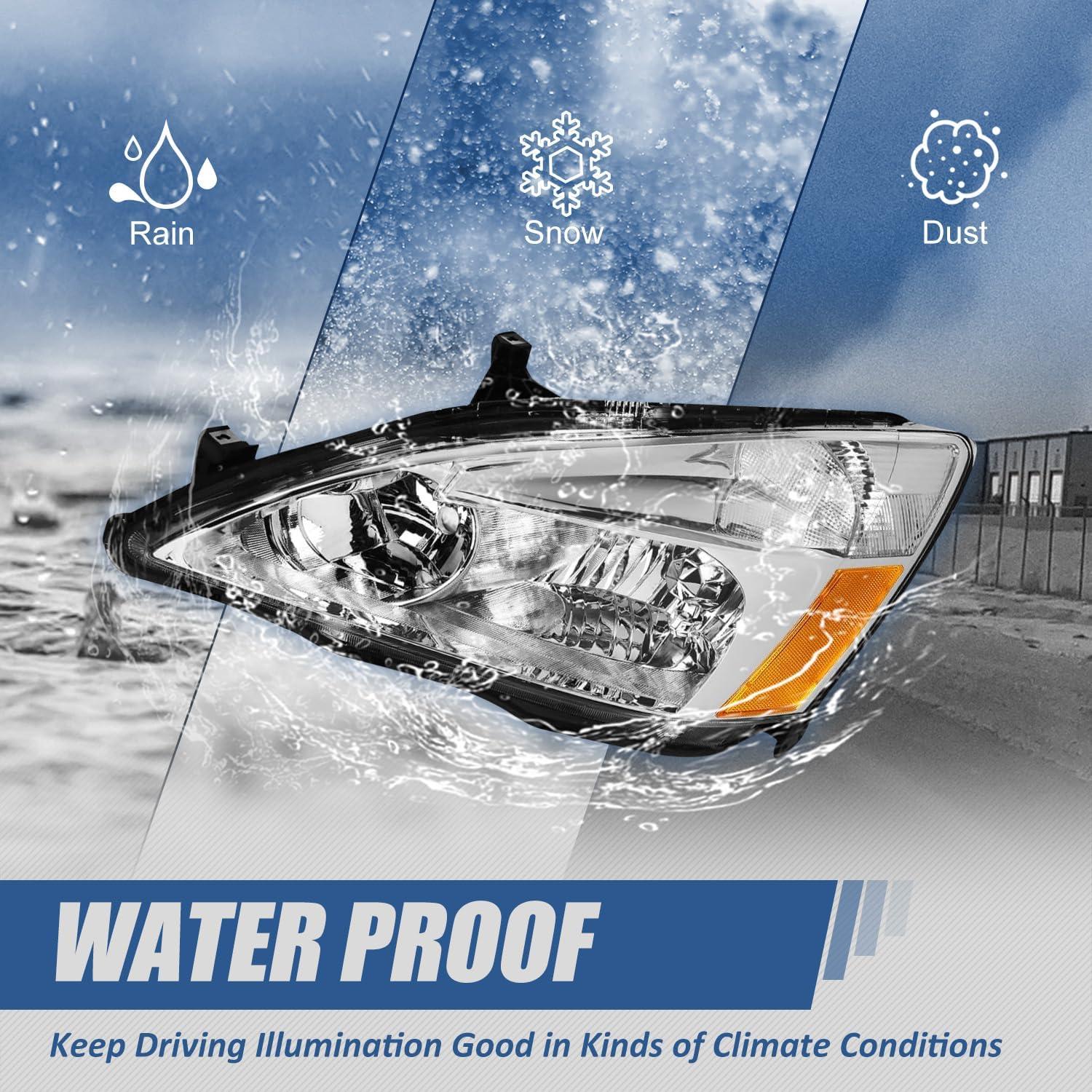 Conjunto de Faros Halógenos Auto Dynasty para Honda Accord 2003-2007