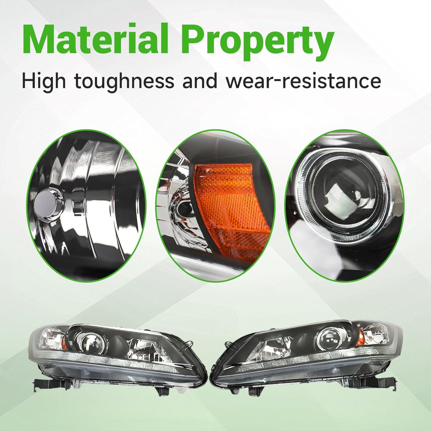 Faros de Reemplazo Halógeno Munirater para Accord 2013-2015