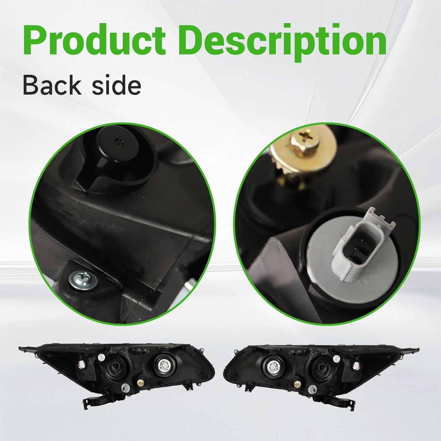 Faros de Reemplazo Halógeno Munirater para Accord 2013-2015