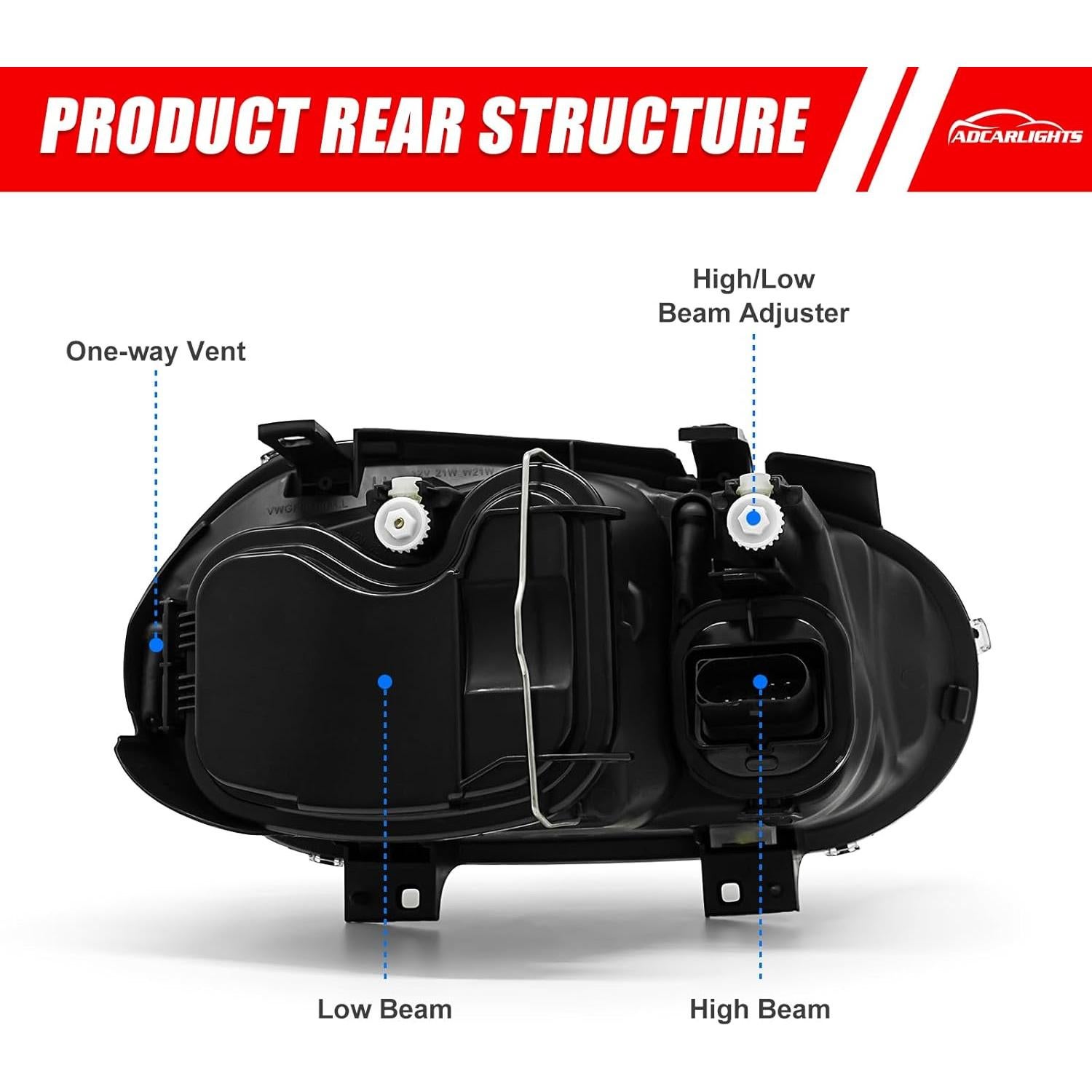 Faros LED para Volkswagen Golf MK4 1999-2006 y Cabrio 1999-2002