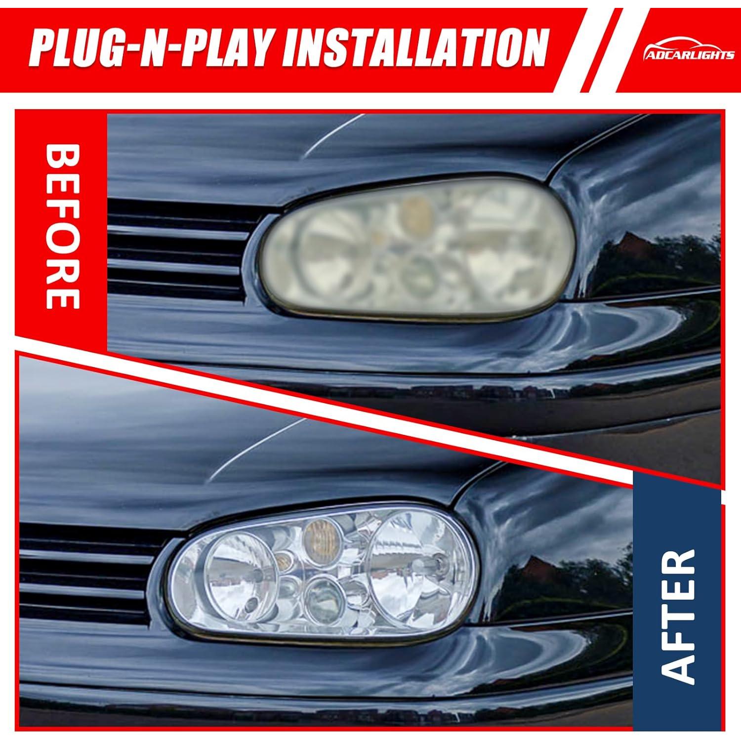 Faros LED para Volkswagen Golf MK4 1999-2006 y Cabrio 1999-2002