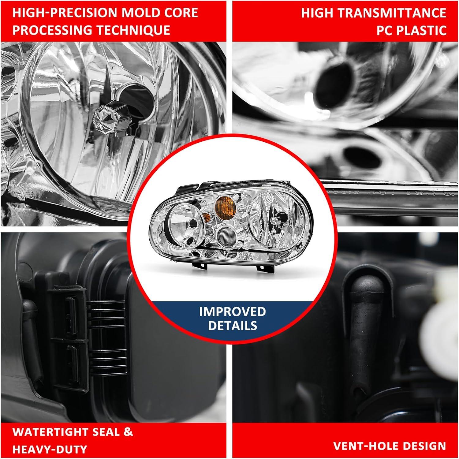 Faros LED para Volkswagen Golf MK4 1999-2006 y Cabrio 1999-2002