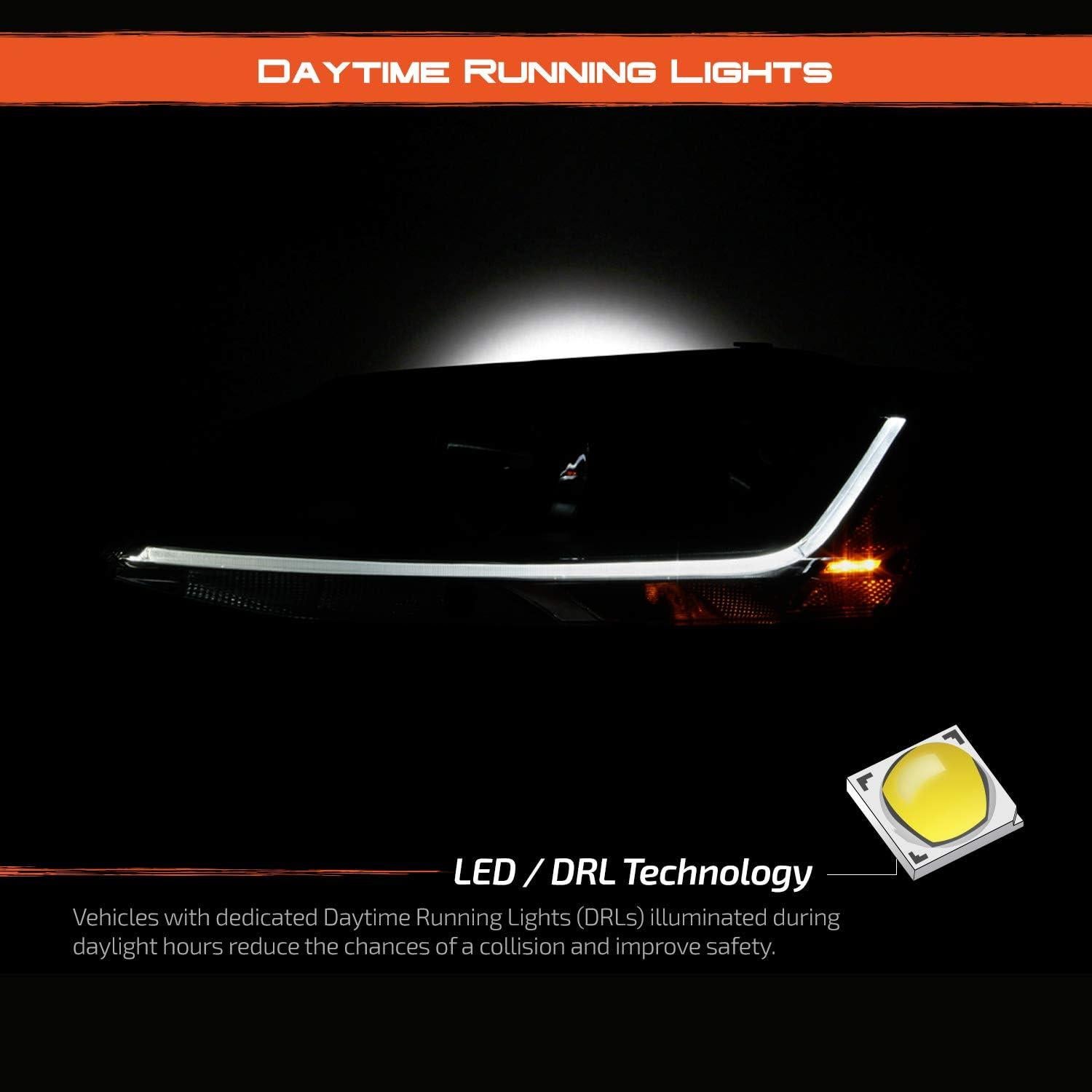 Faro Izquierdo AKKON para Volkswagen Jetta 2017-2018 Halógeno DRL LED