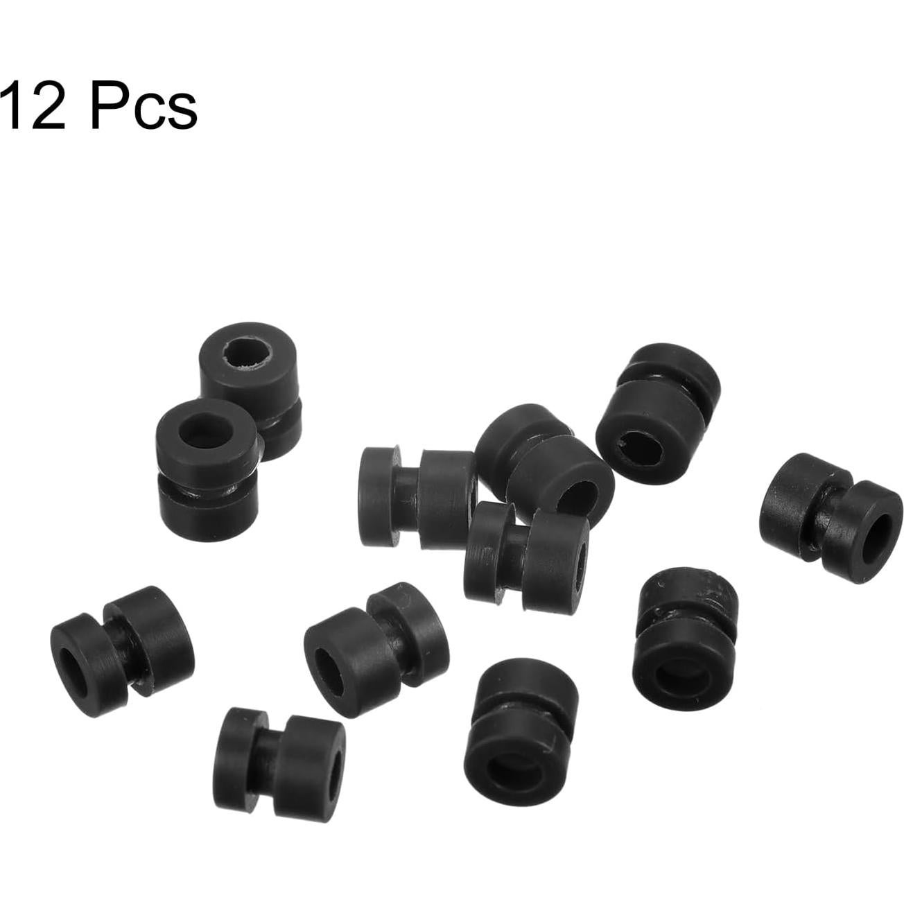 Bolas de Caucho Antivibración MECCANIXITY M3x6.6mm 24 Pcs