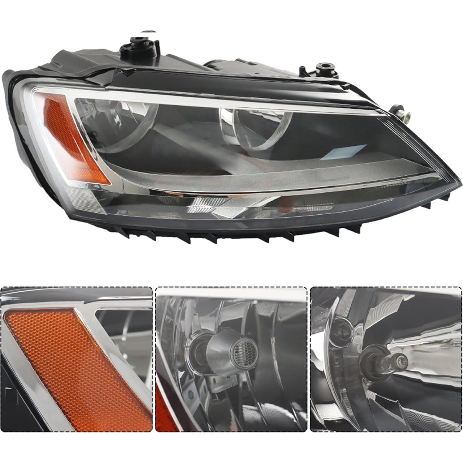 Faros Halógenos Labwork para Jetta 2011-2018 Lado Derecho