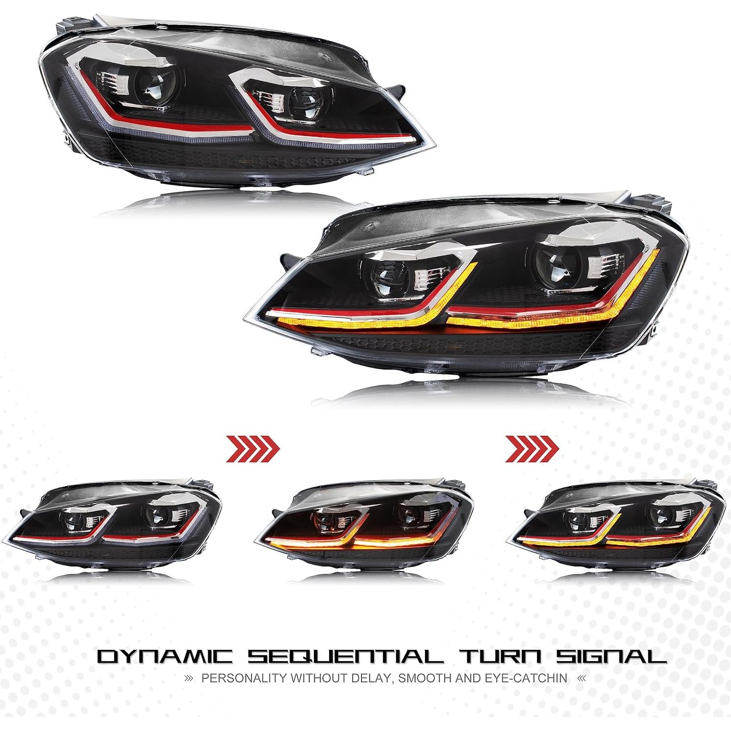 Faros Delanteros LED Inginuity Time TD-0195D para Golf 7 2015-2017