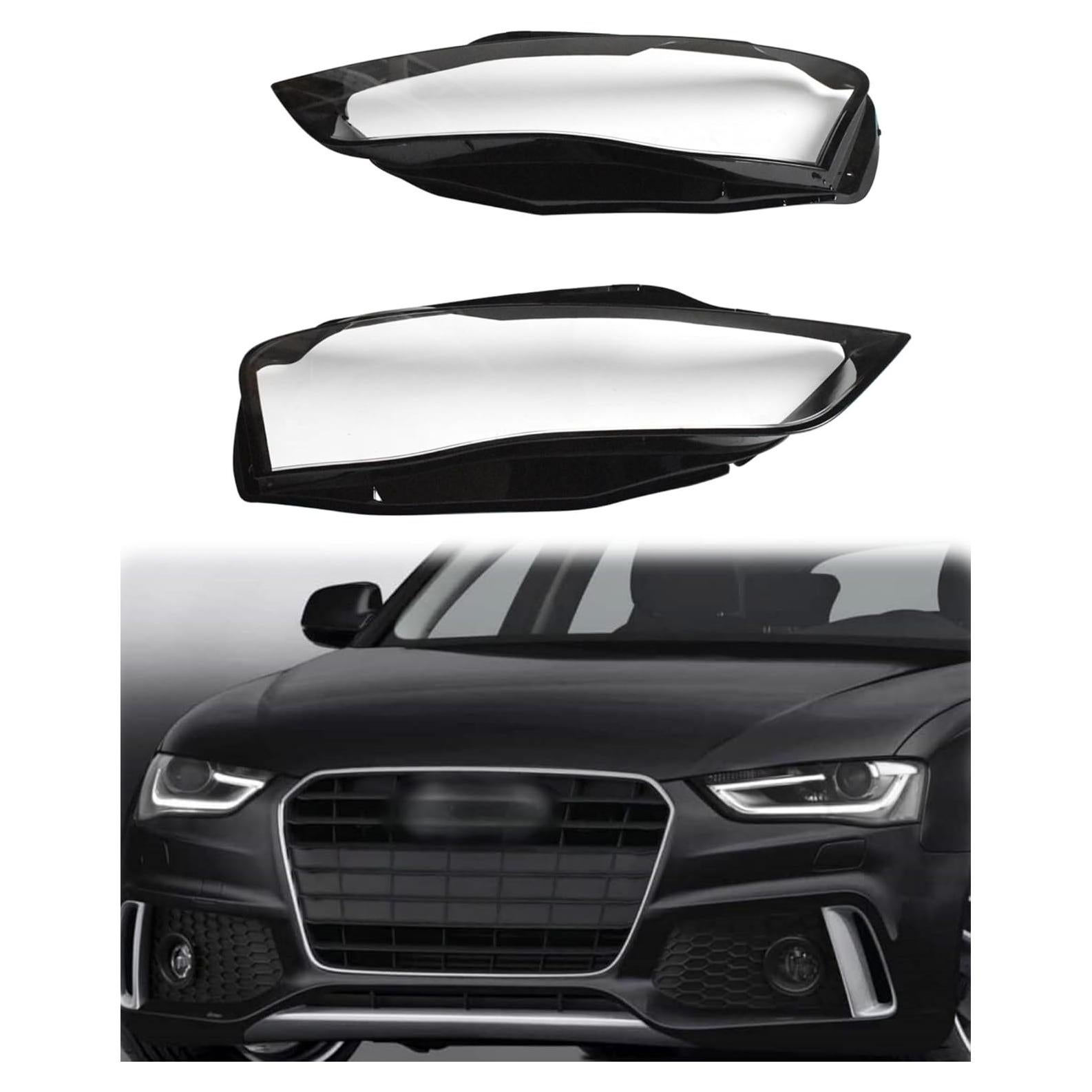 Cubiertas de Lente de Faro KAWTZP para Audi A4 A4L 2013-2016