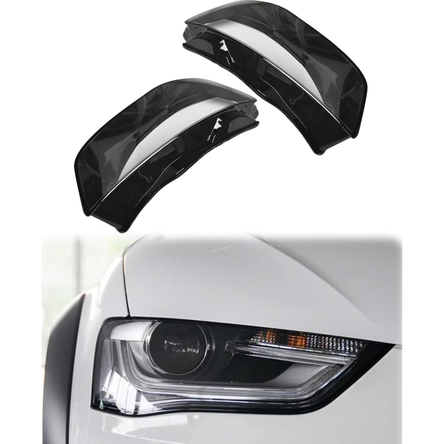 Cubiertas de Lente de Faro KAWTZP para Audi A4 A4L 2013-2016