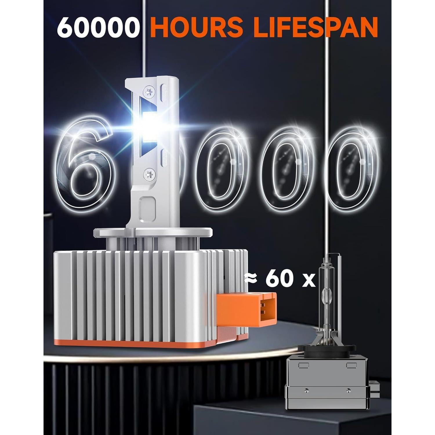 Bombillas Xenón D3S ZSTOPCL 6000K 24000LM Paquete de 2