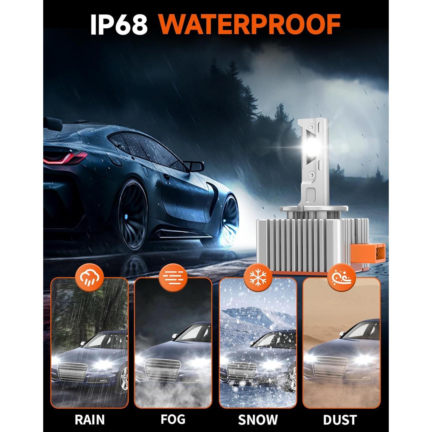 Bombillas Xenón D3S ZSTOPCL 6000K 24000LM Paquete de 2