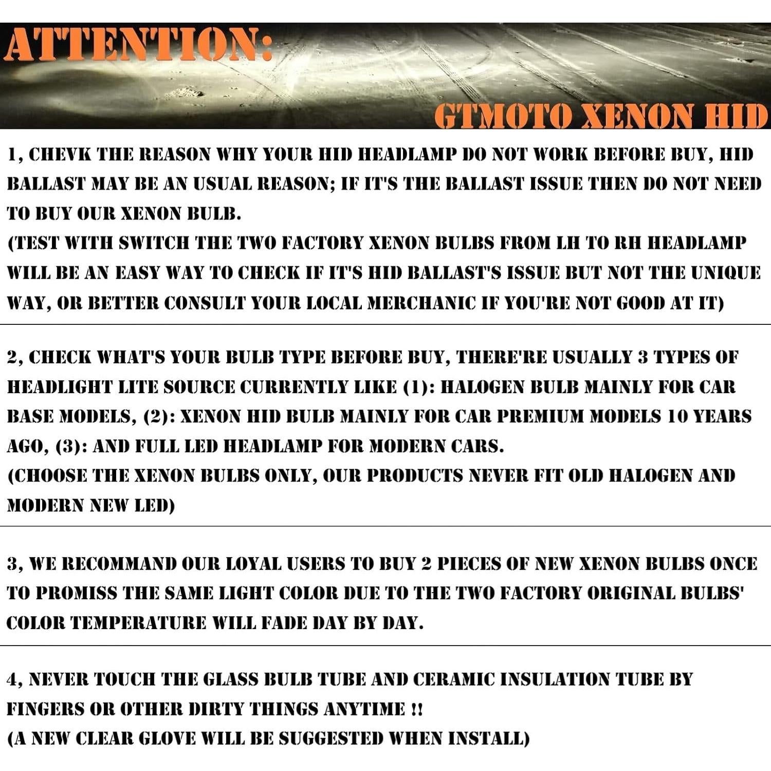 Bombillas D3S Xenón HID GTMOTO 6000K para Audi Q5 A5 2-Pack