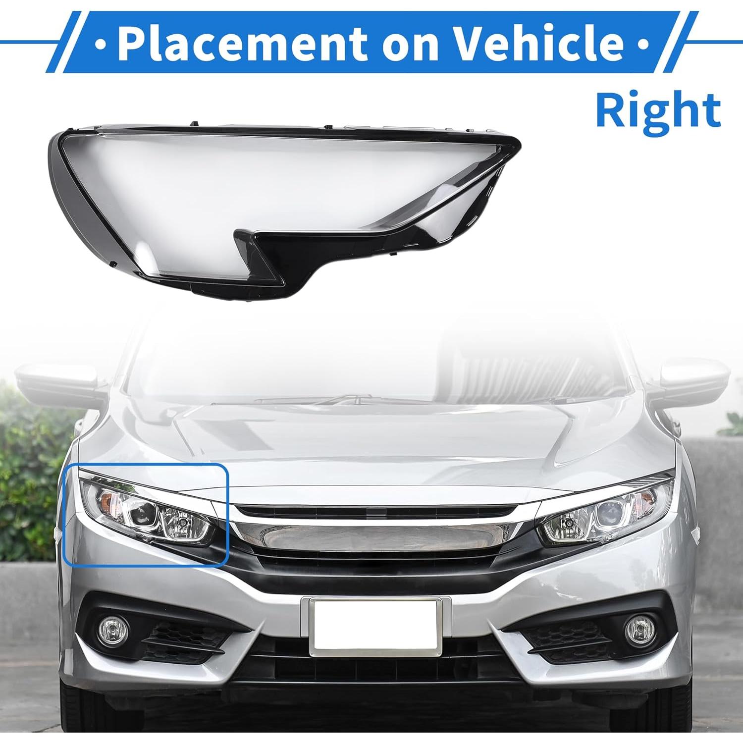 Cubierta de Lente de Faro VekAuto para Audi A3 2020-2022