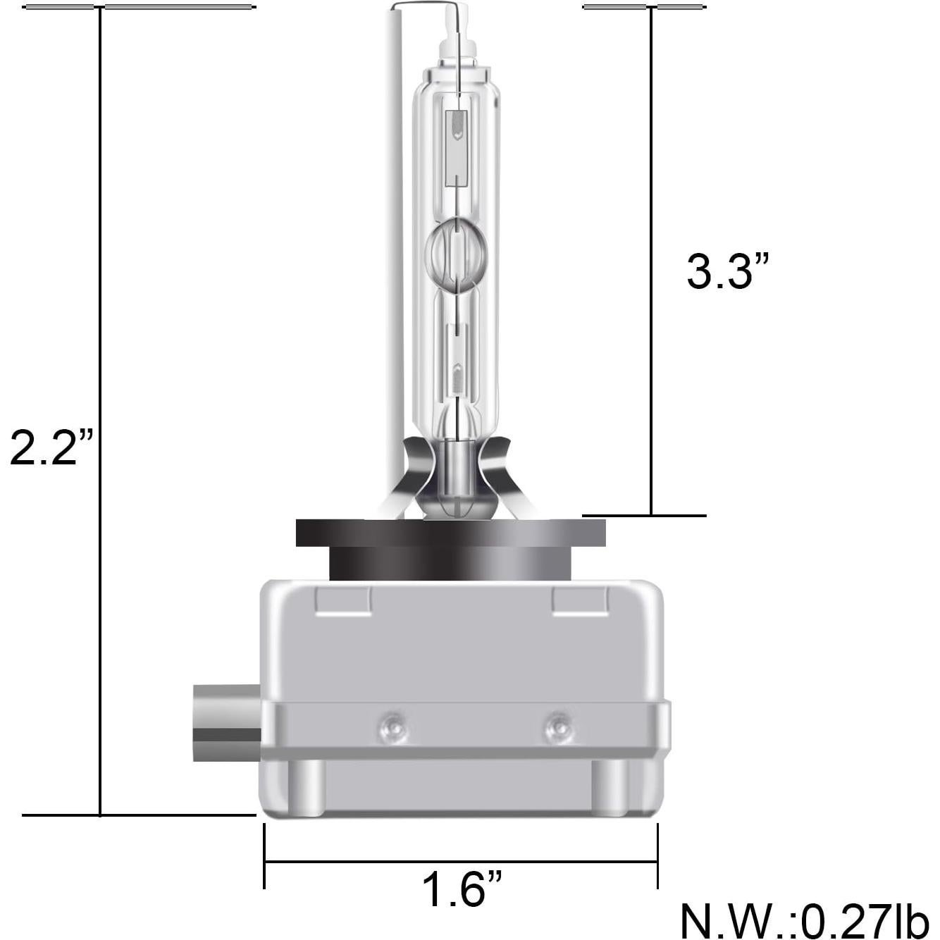Bombillas Xenón HID RCP D3S 6000K 35W - 3200 Lúmenes - 1 Par