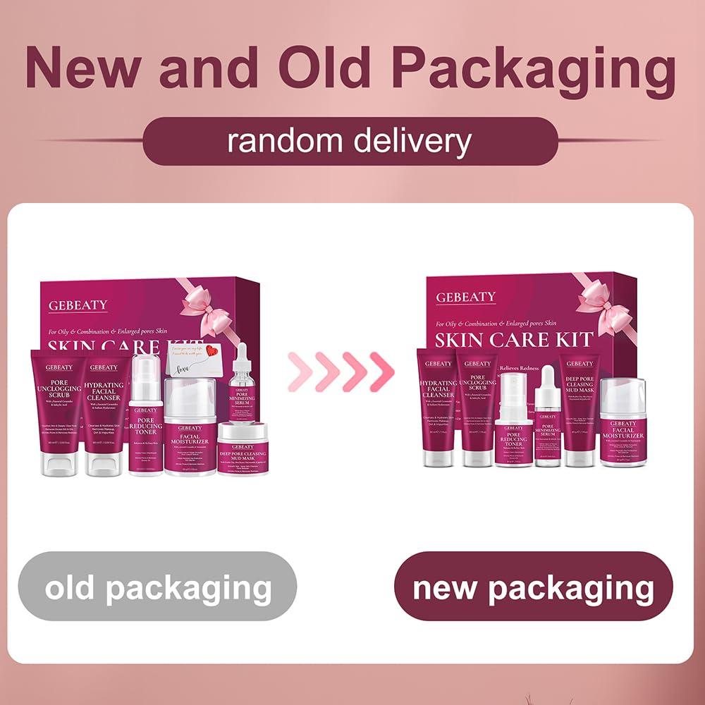 Kit Cuidado Facial GEBEATY Minimiza Poros Hidratante 22x17cm