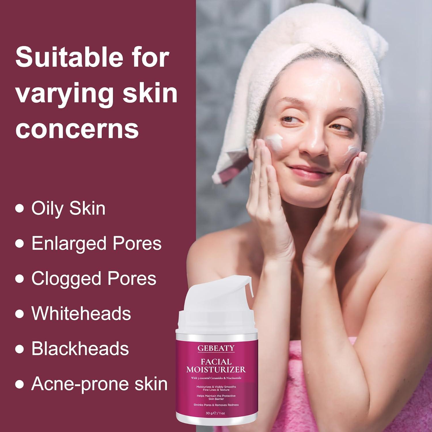 Kit Cuidado Facial GEBEATY Minimiza Poros Hidratante 22x17cm