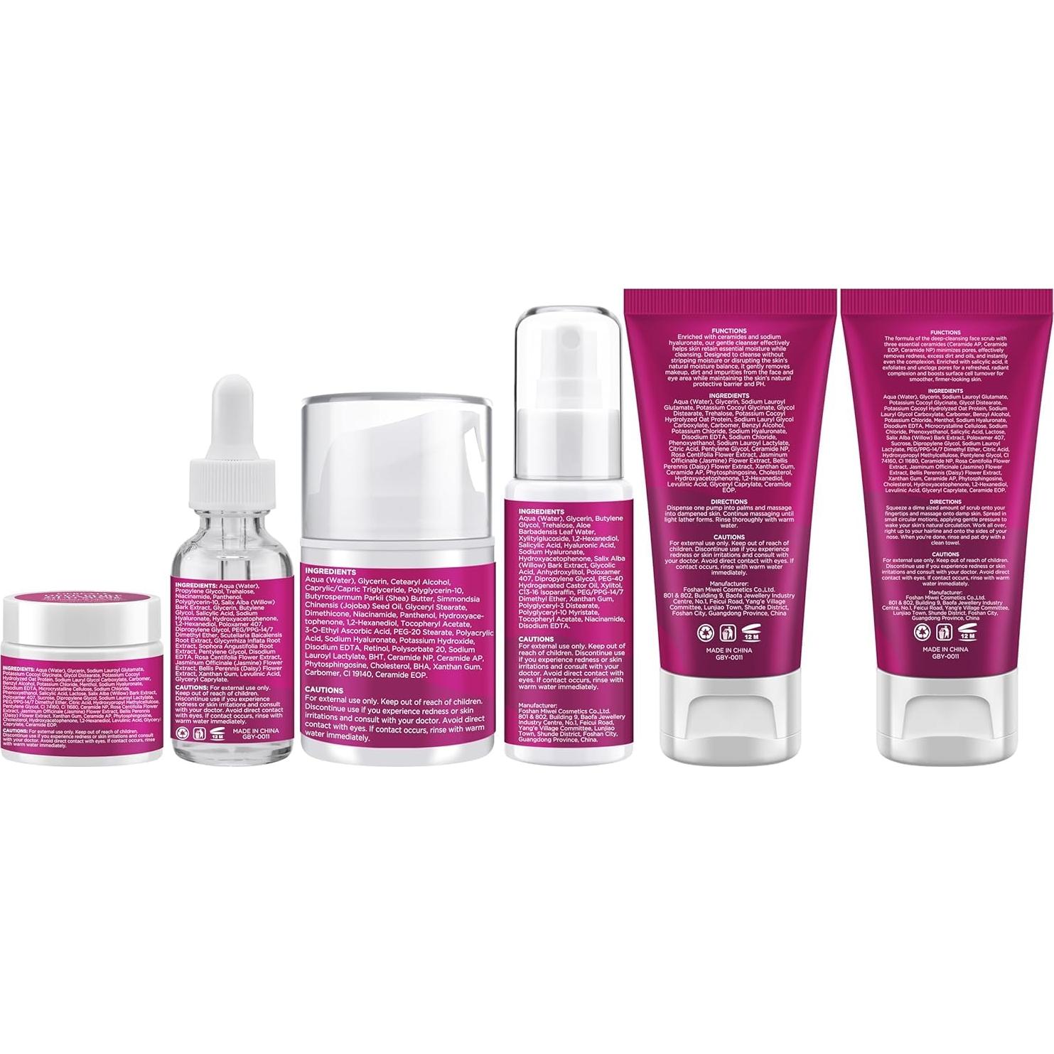 Kit Cuidado Facial GEBEATY Minimiza Poros Hidratante 22x17cm