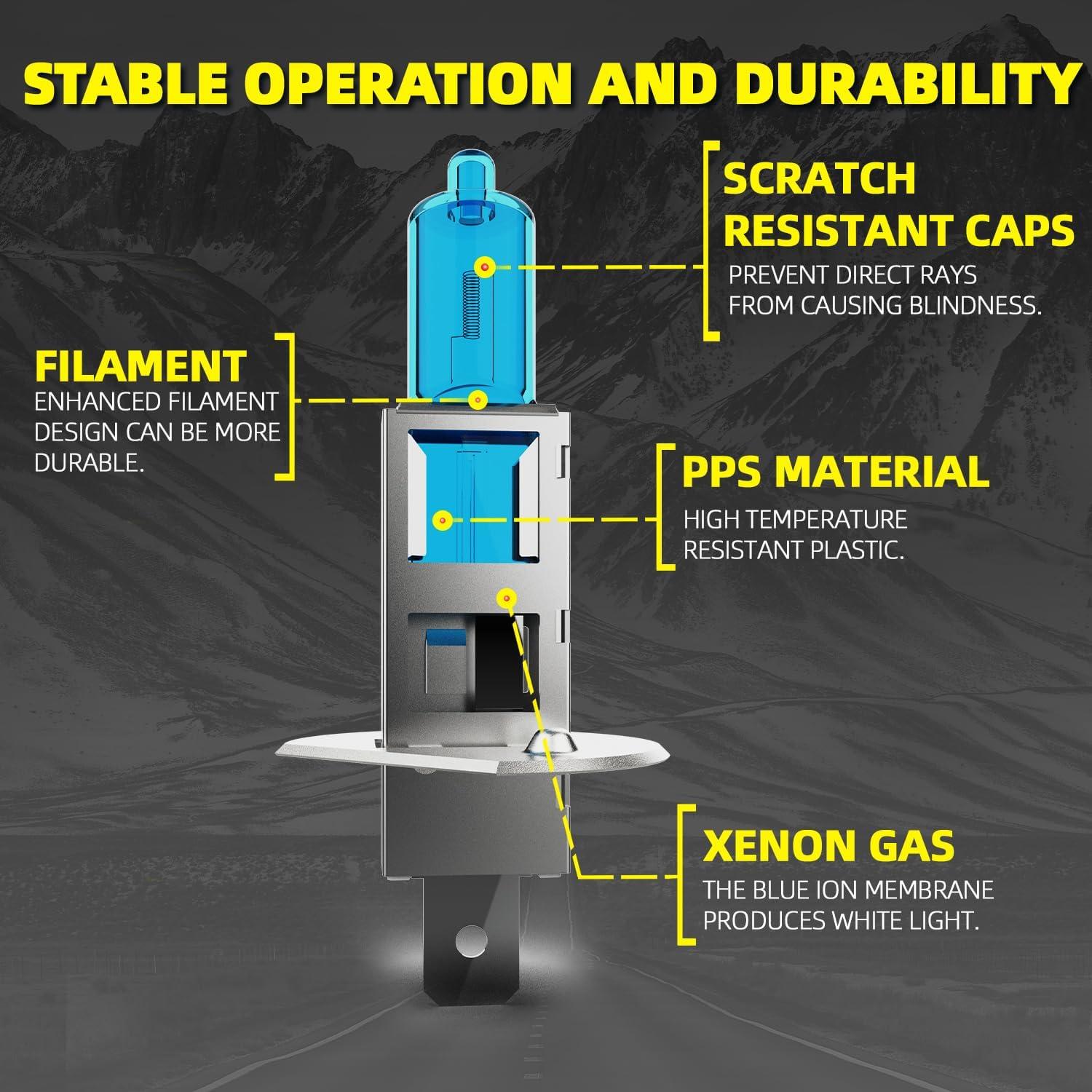 Bombillas Halógenas DMEPUGI H1 H11 para Ford Focus 2012-2018