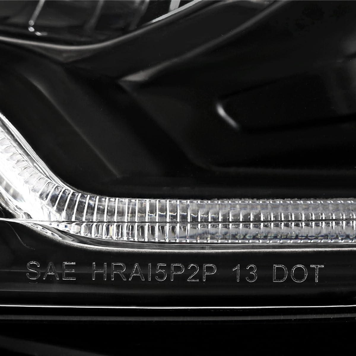 Faros Proyector Negro SPEC-D TUNING para Ford Focus 2012-2014