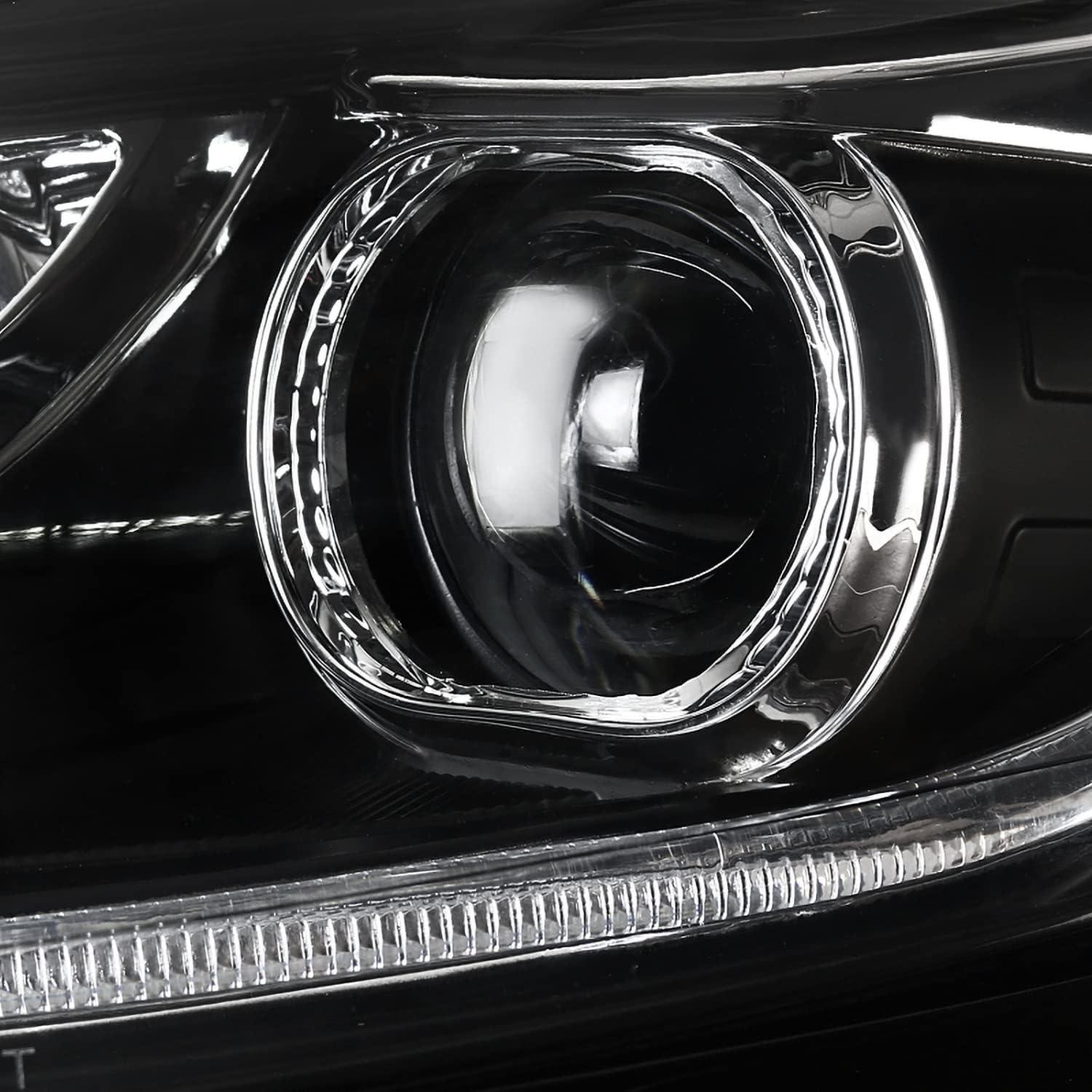 Faros Proyector Negro SPEC-D TUNING para Ford Focus 2012-2014