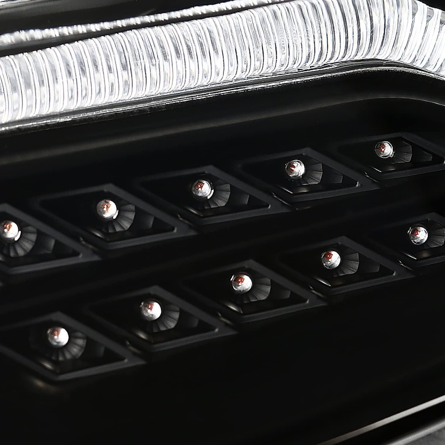 Faros Proyector Negro SPEC-D TUNING para Ford Focus 2012-2014