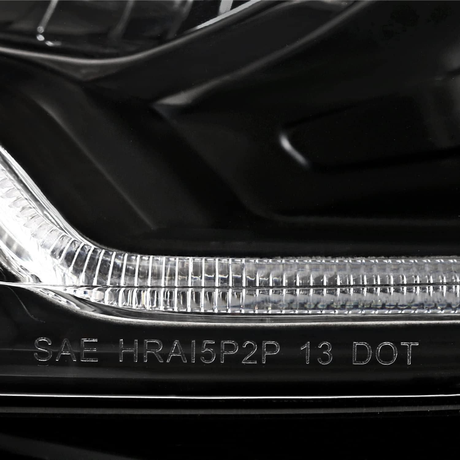 Faros Proyector Negro SPEC-D TUNING para Ford Focus 2012-2014