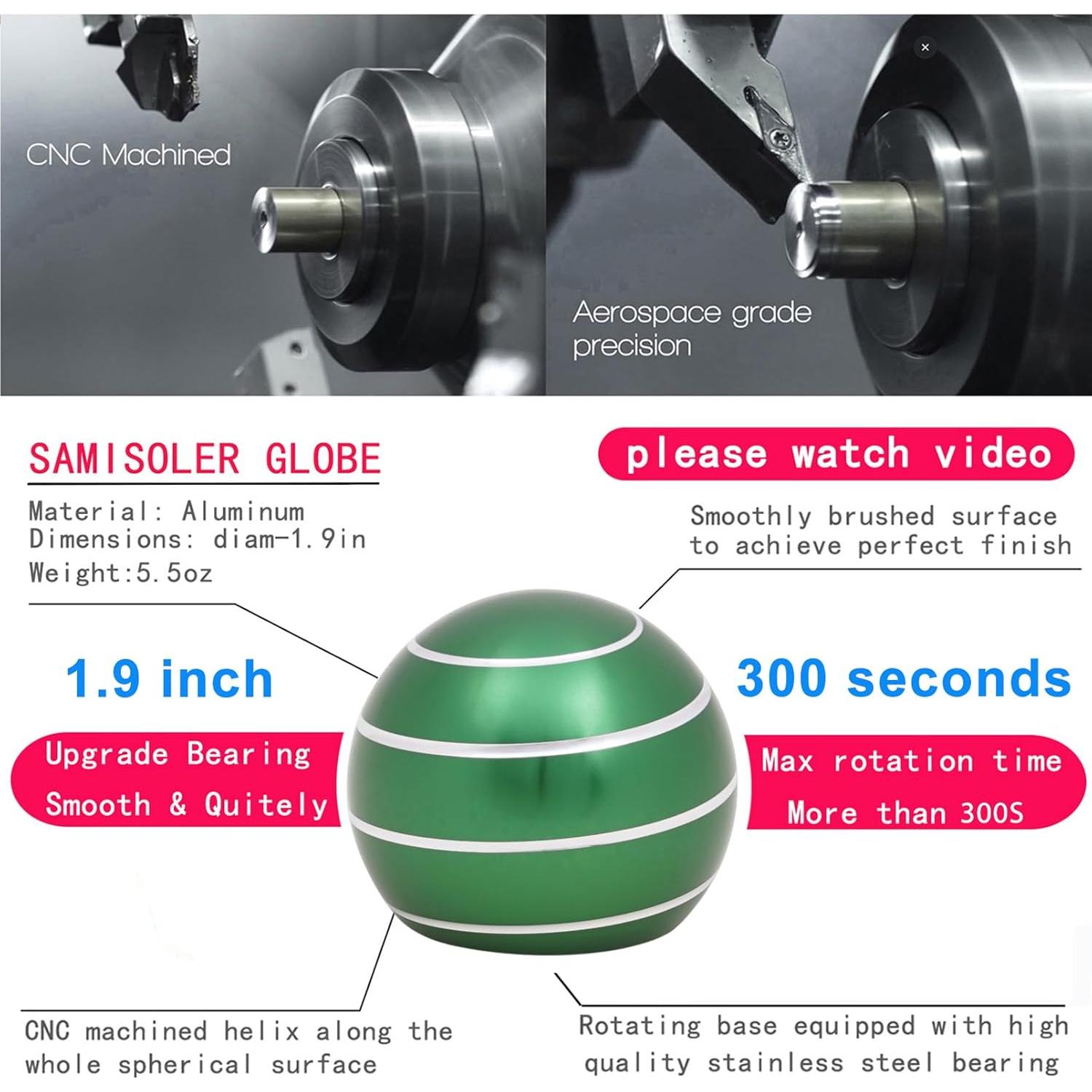 Juguete Cinético de Escritorio Samisoler Verde 5 cm Alivio Estrés