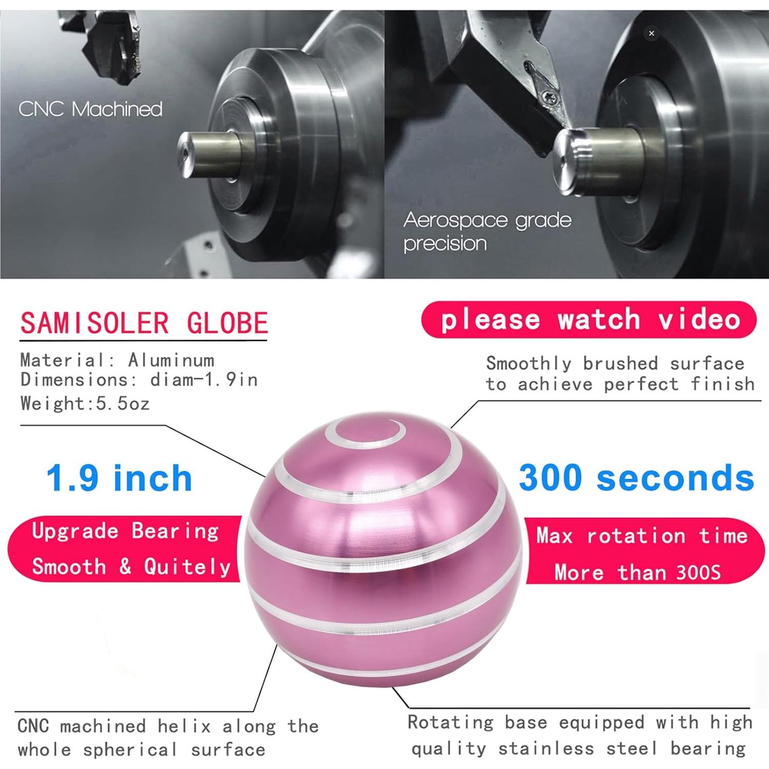 Juguete Cinético Samisoler Mediano Rosa para Alivio Estrés