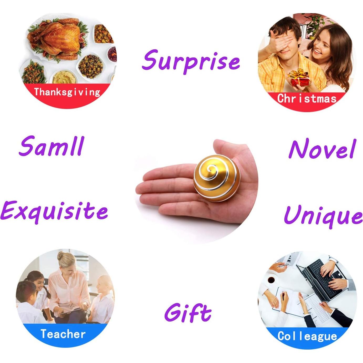 Juguete Cinético Samisoler Mediano Blanco-Dorado para Oficina