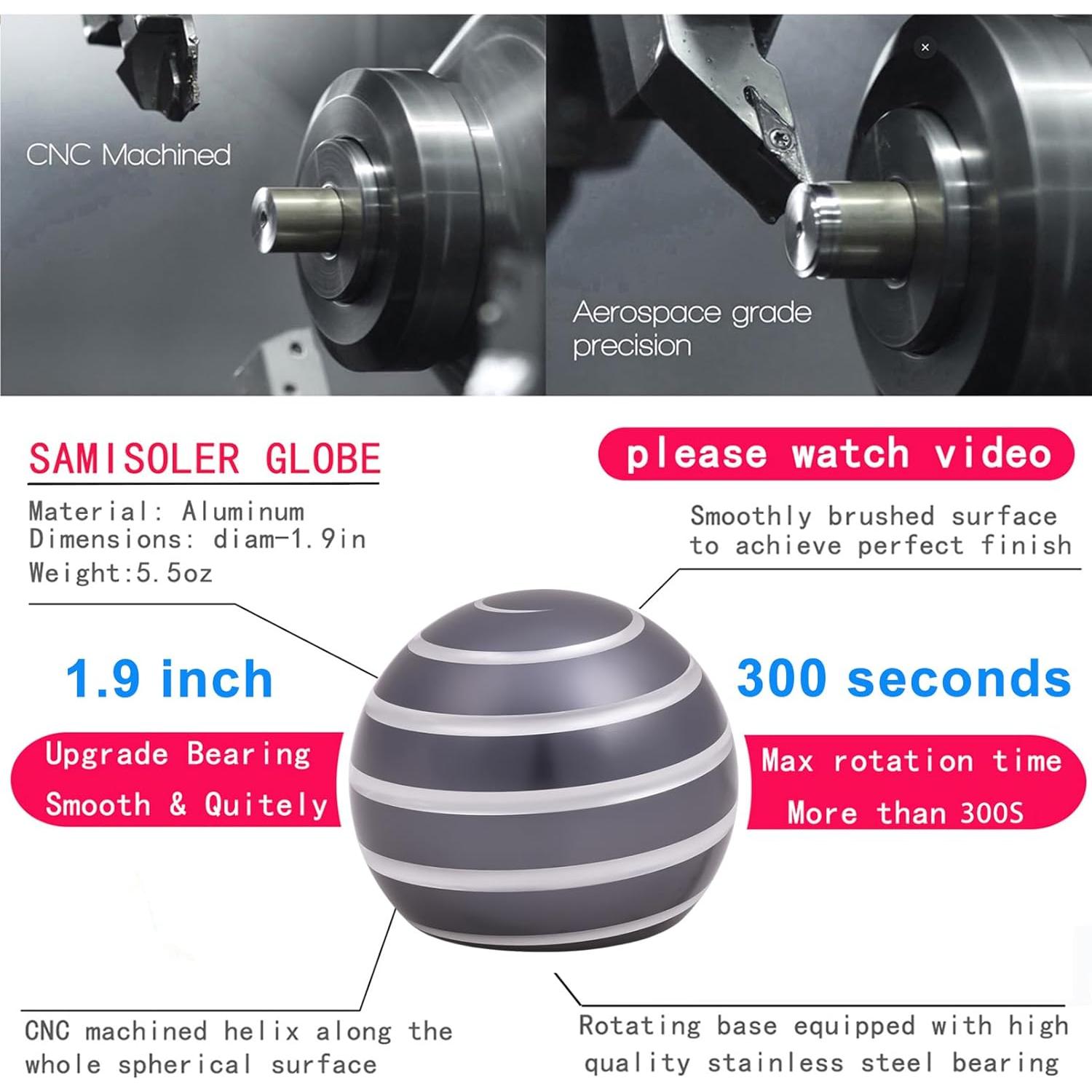 Juguete Cinético de Escritorio Samisoler 4.83cm Alivio Estrés