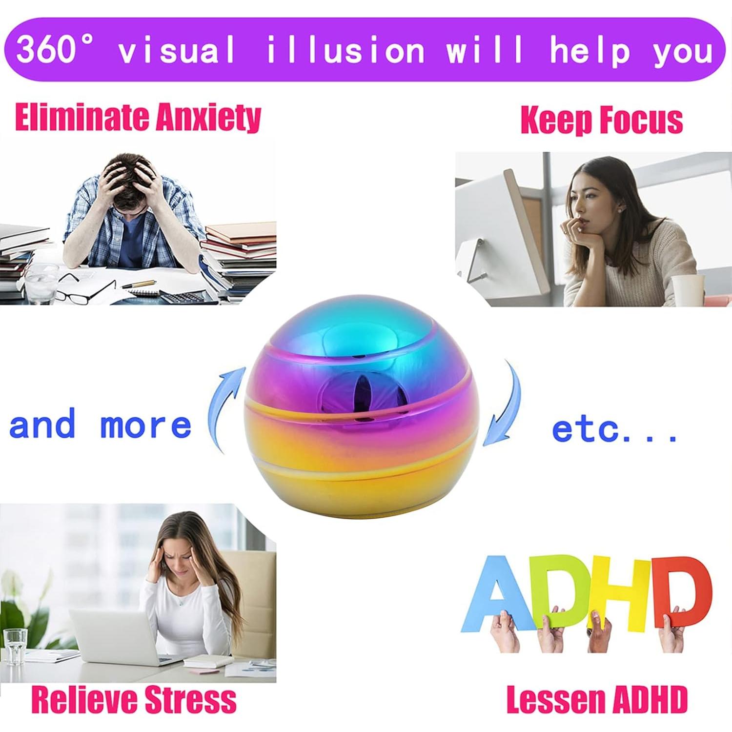 Juguete Fidget Samisoler Ilusión Óptica 5,08 cm Alivio Estrés