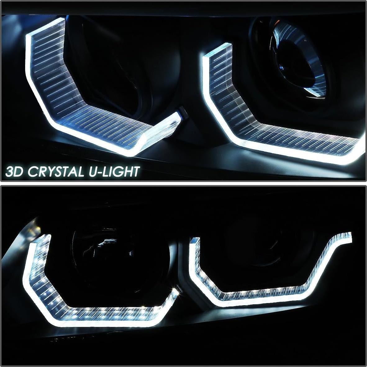 Faros Halógenos D SOLUTIONS para BMW E90 2006-2008 - Carcasa Negra