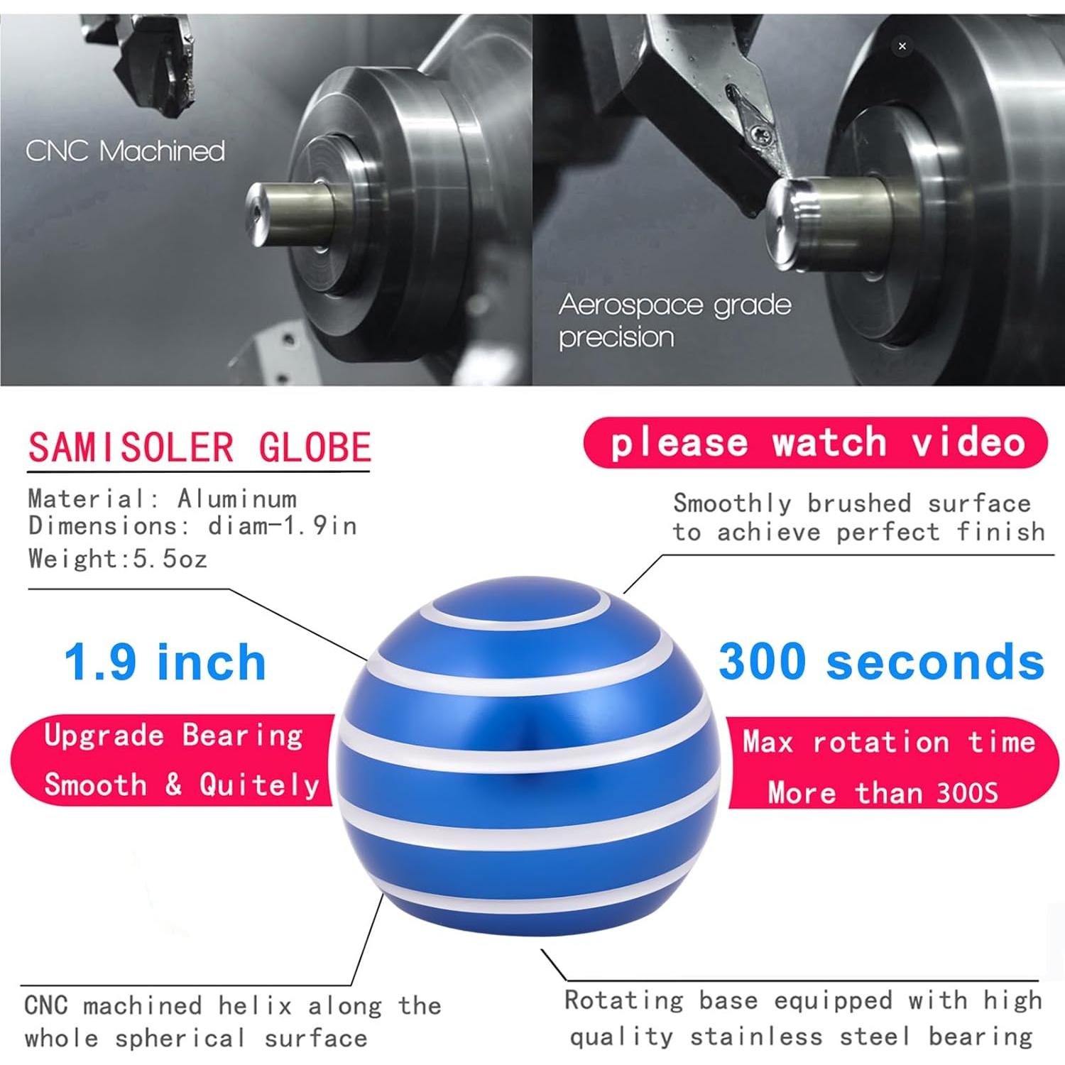 Juguete Cinético Samisoler Azul Oscuro 5 cm Alivio Estrés