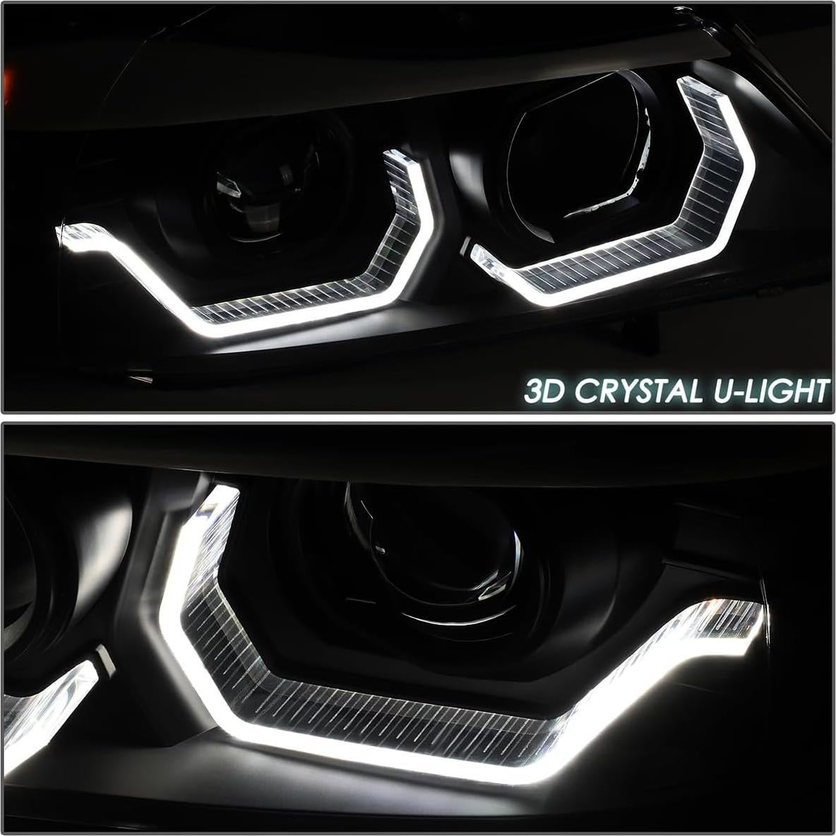 Par de Faros Proyectores 3D Halo D SOLUTIONS para BMW E90 05-08