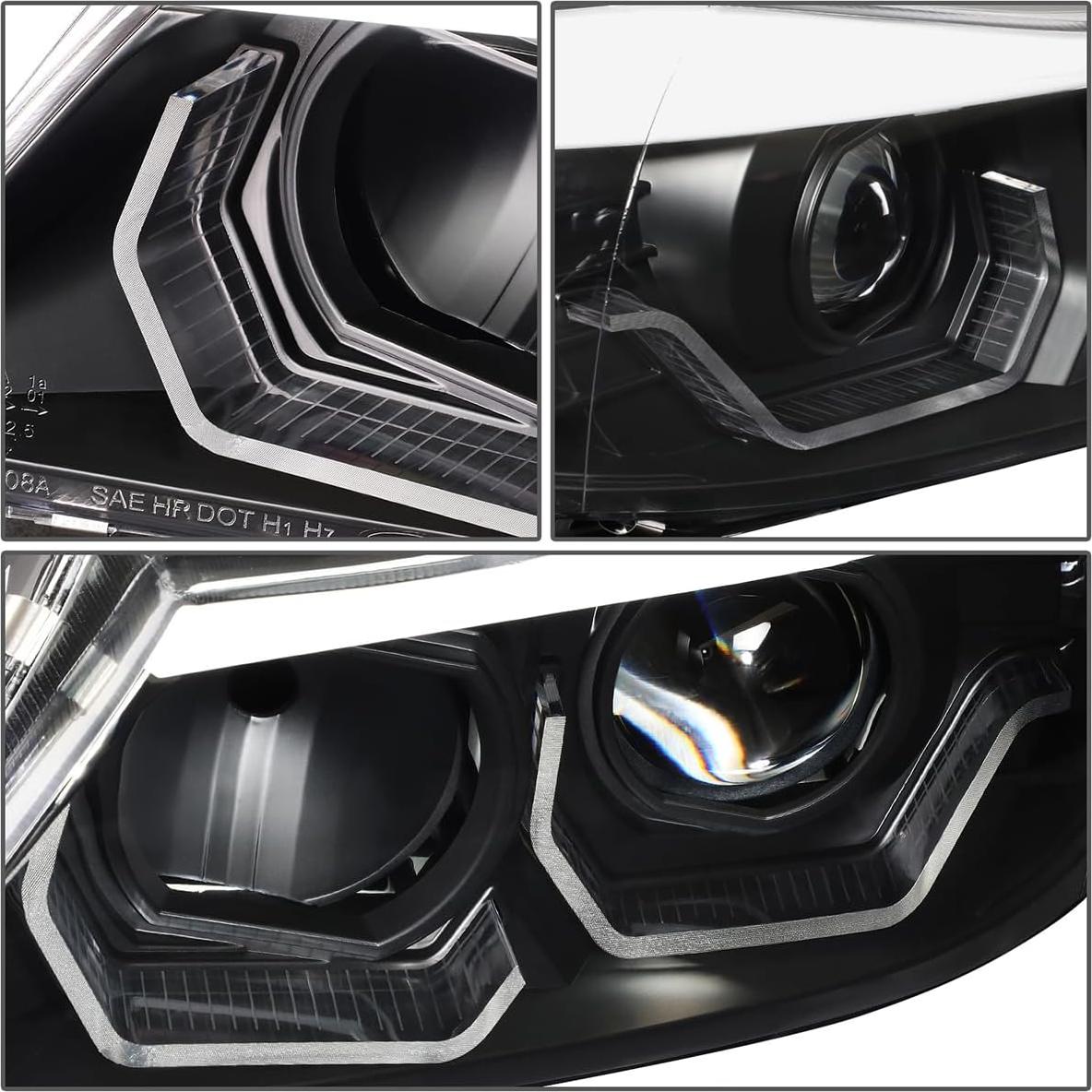 Par de Faros Proyectores 3D Halo D SOLUTIONS para BMW E90 05-08