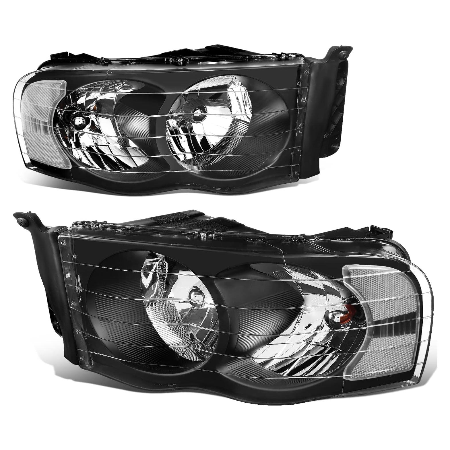 Faros de Esquina Claros DNA Motoring HL-OH-DR02 para Dodge Ram