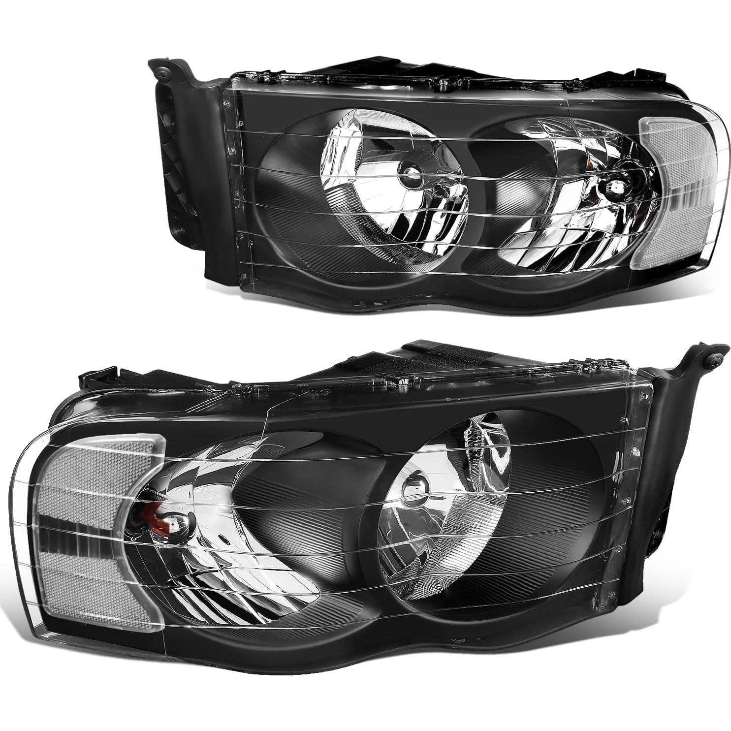 Faros de Esquina Claros DNA Motoring HL-OH-DR02 para Dodge Ram