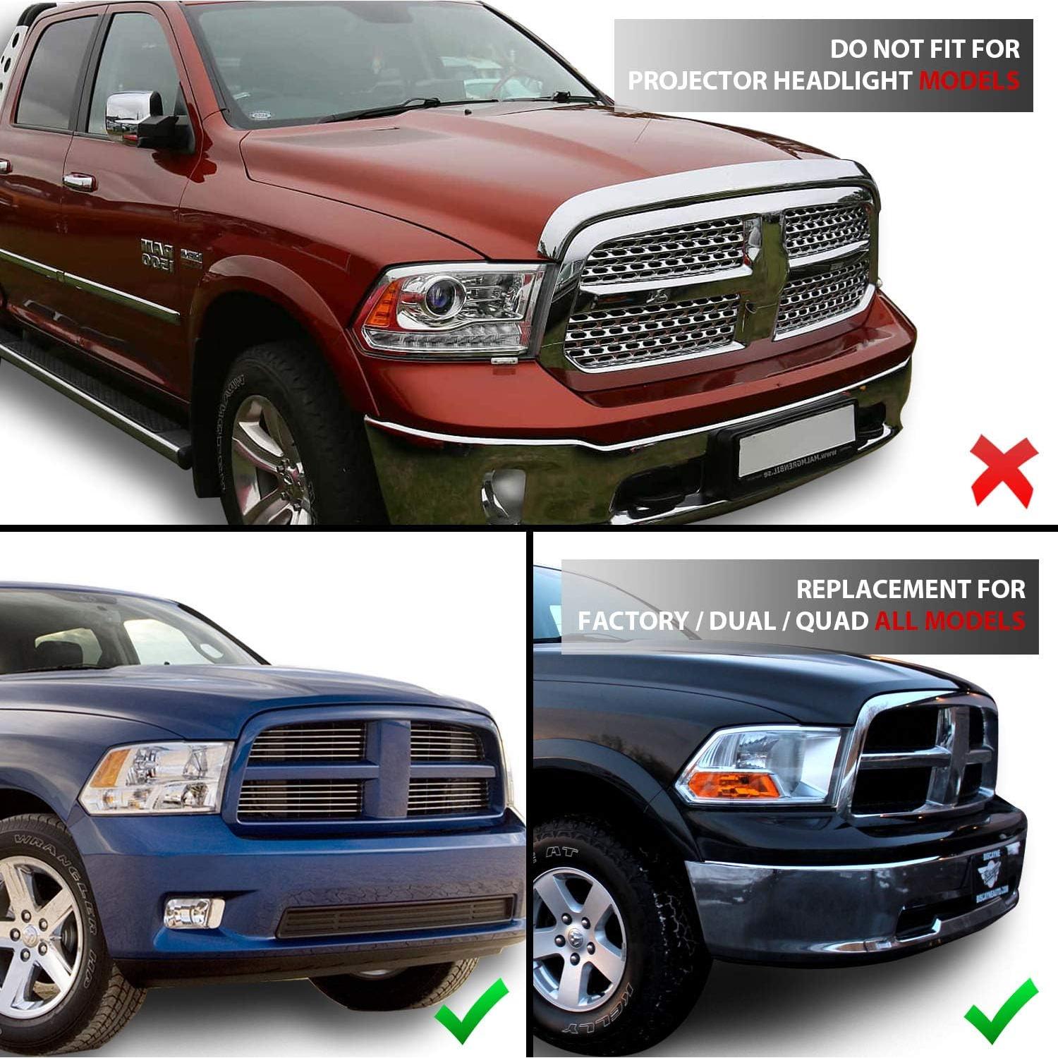 Faros LED AmeriLite para Dodge Ram 1500 2500 3500 2009-2018