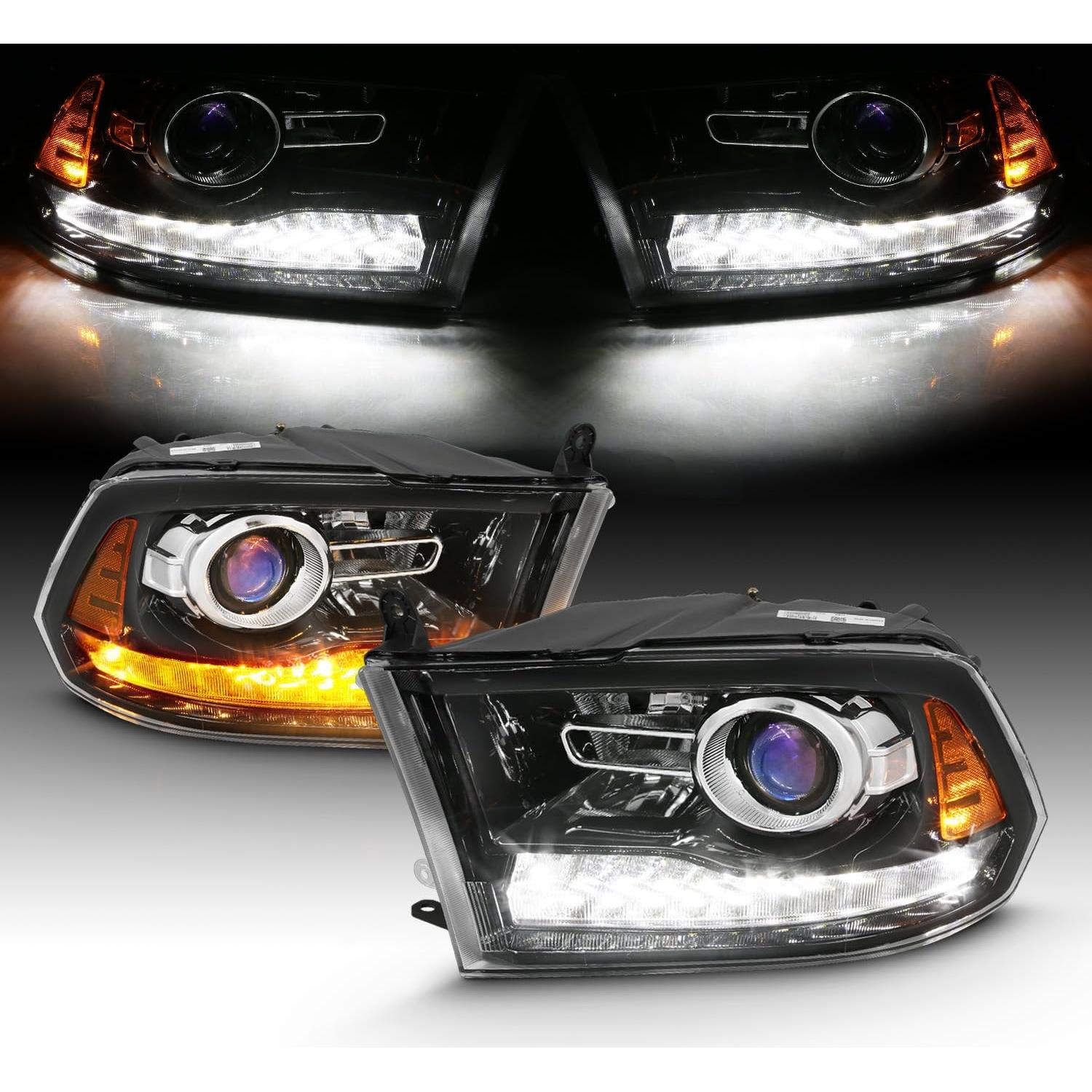 Conjunto de Faros Proyector AmeriLite para Dodge Ram 2009-2018