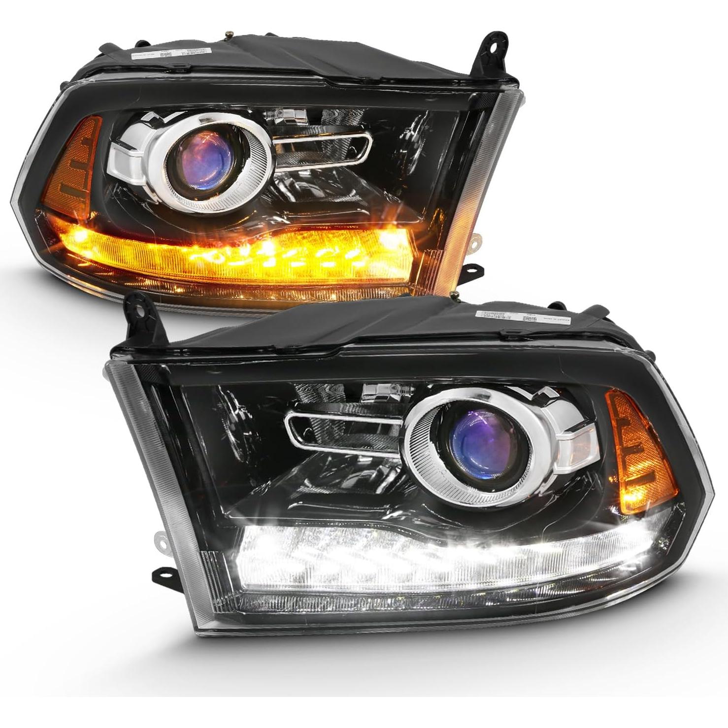 Conjunto de Faros Proyector AmeriLite para Dodge Ram 2009-2018
