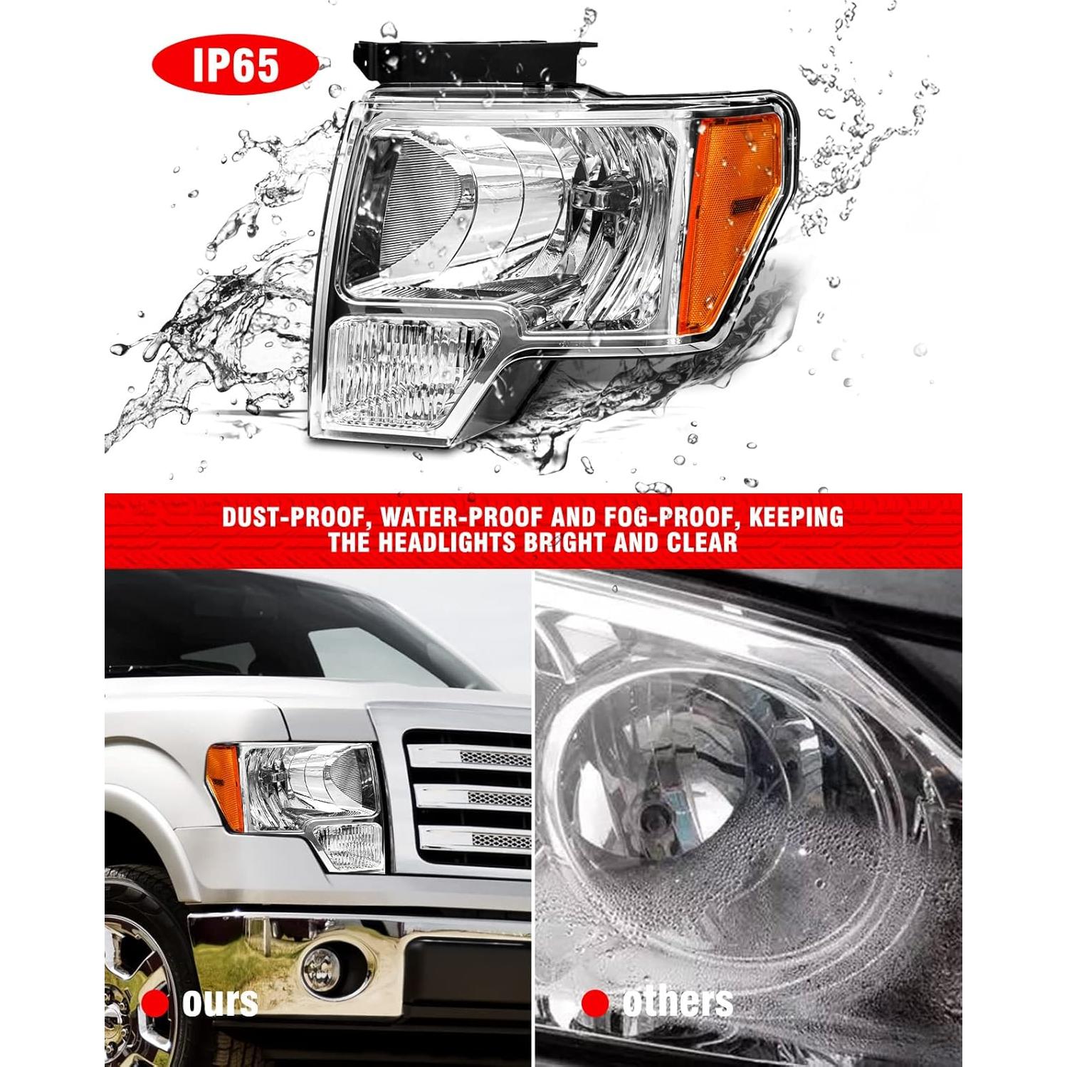 Faros Reemplazo Izquierdo y Derecho Ford F150 2009-2014 LED