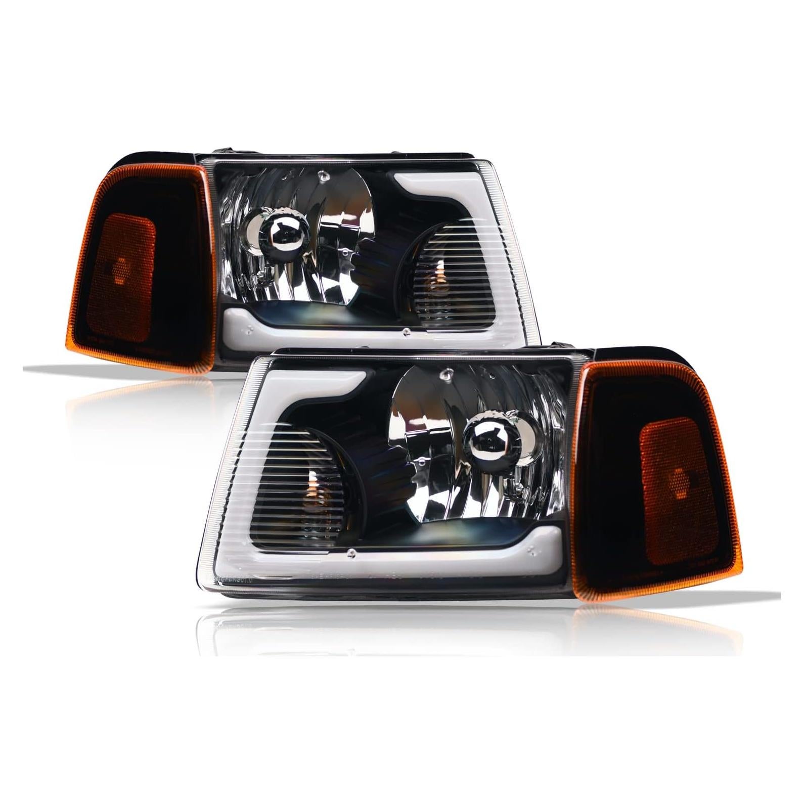 Faros de Cristal Alpha Owls 8719701 con LED y Señal - Ford Ranger 2001-2011