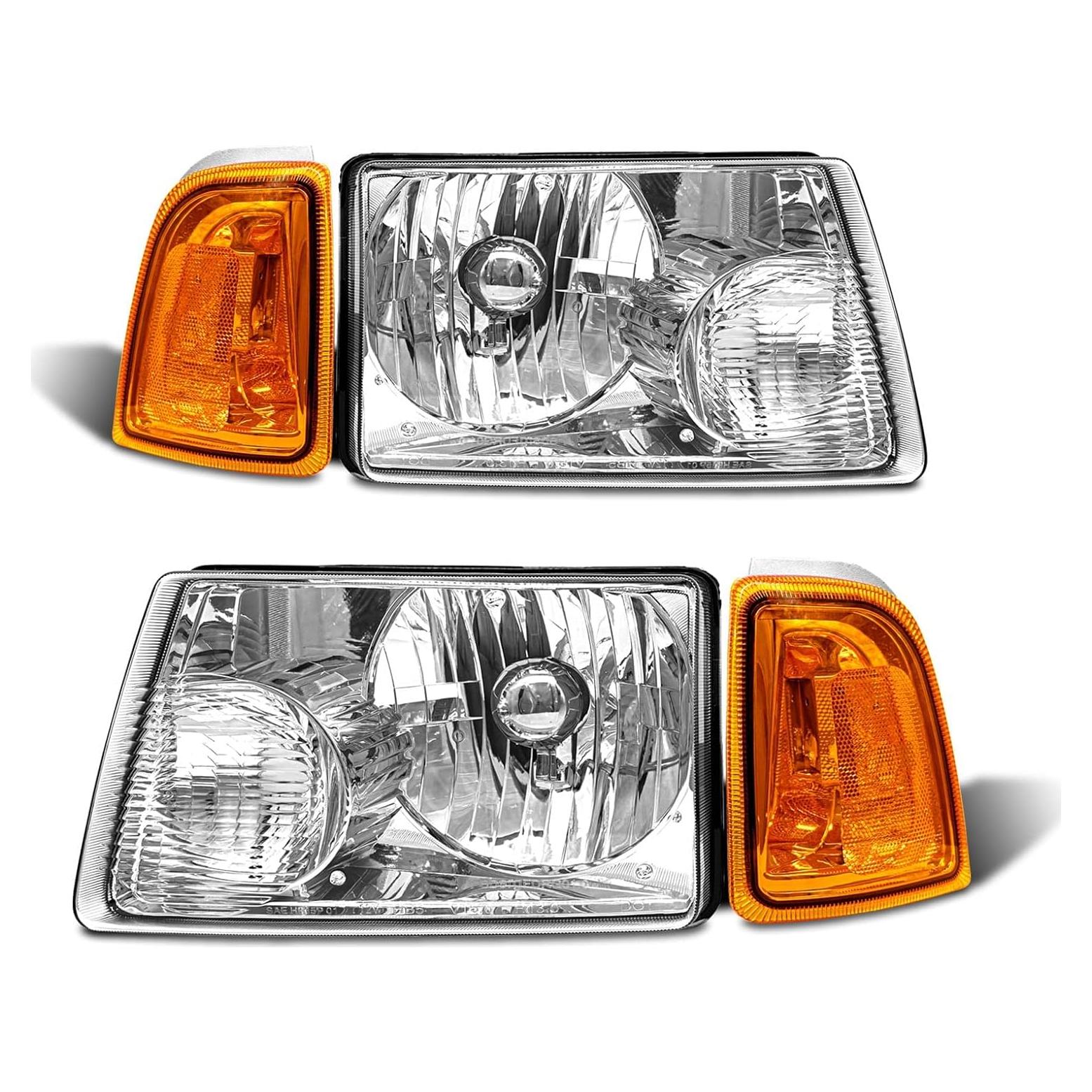 Faros para Ford Ranger 2001-2011 ADCARLIGHTS Lente Clara