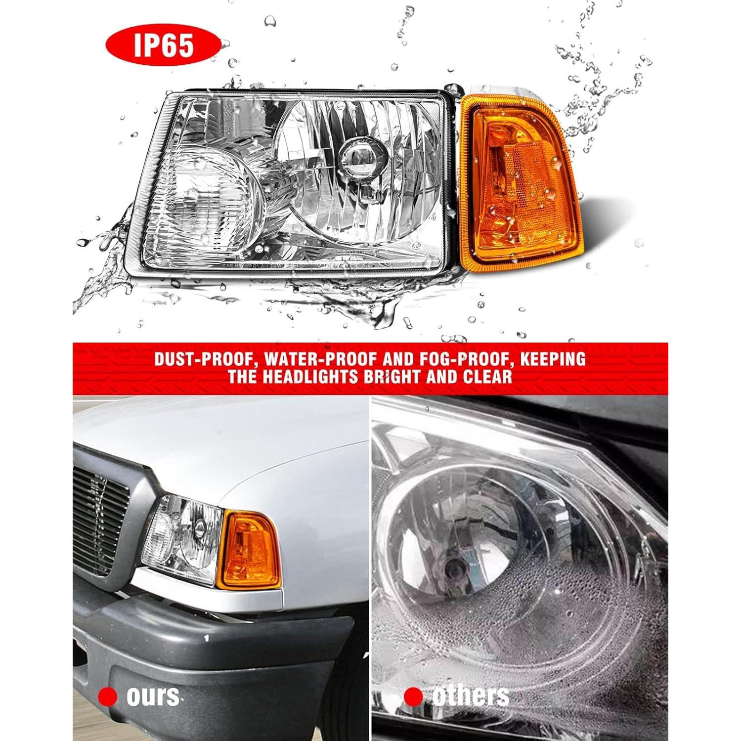 Faros para Ford Ranger 2001-2011 ADCARLIGHTS Lente Clara