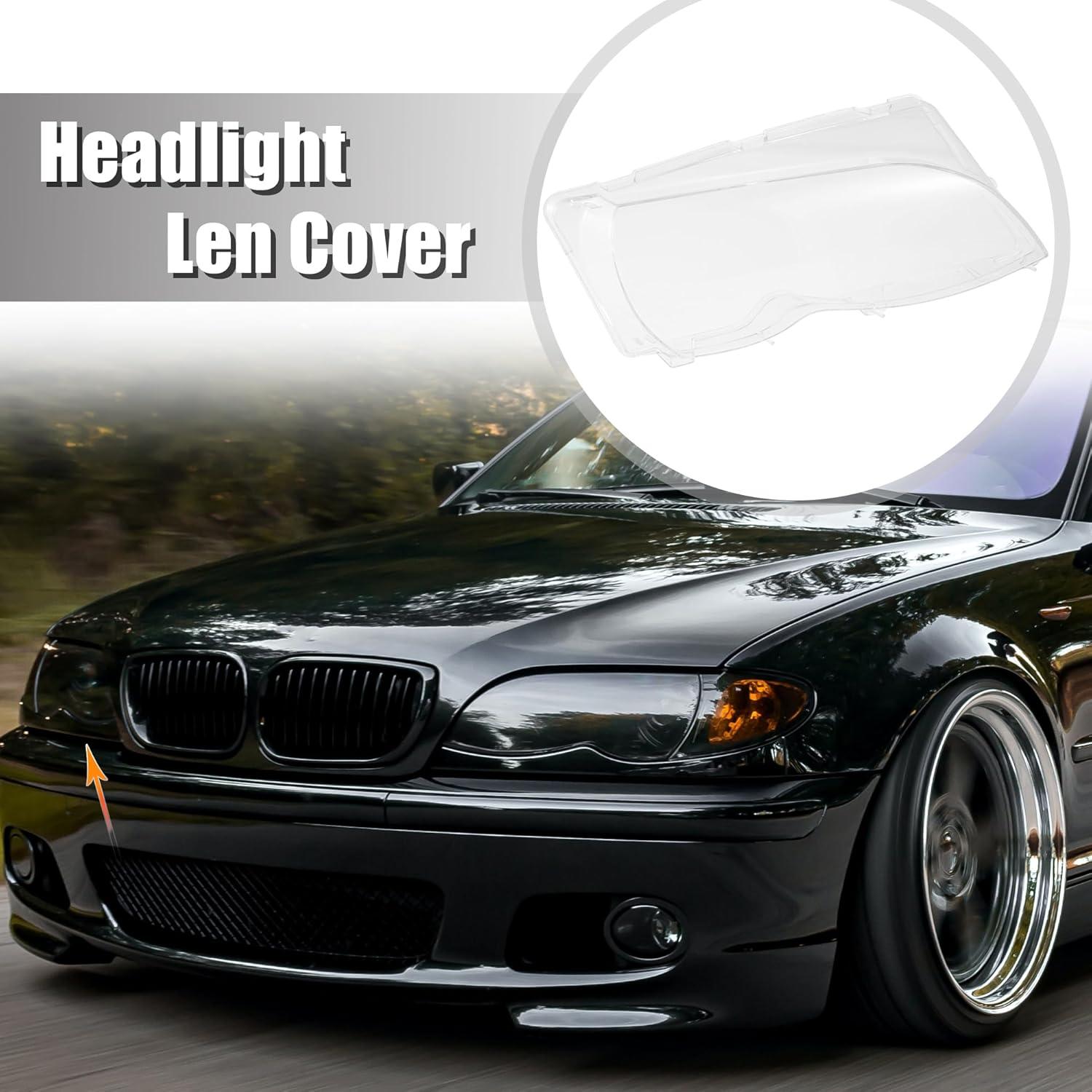 Cubierta de Lente de Faro Delantero Claro X AUTOHAUX BMW E46 2002-2005