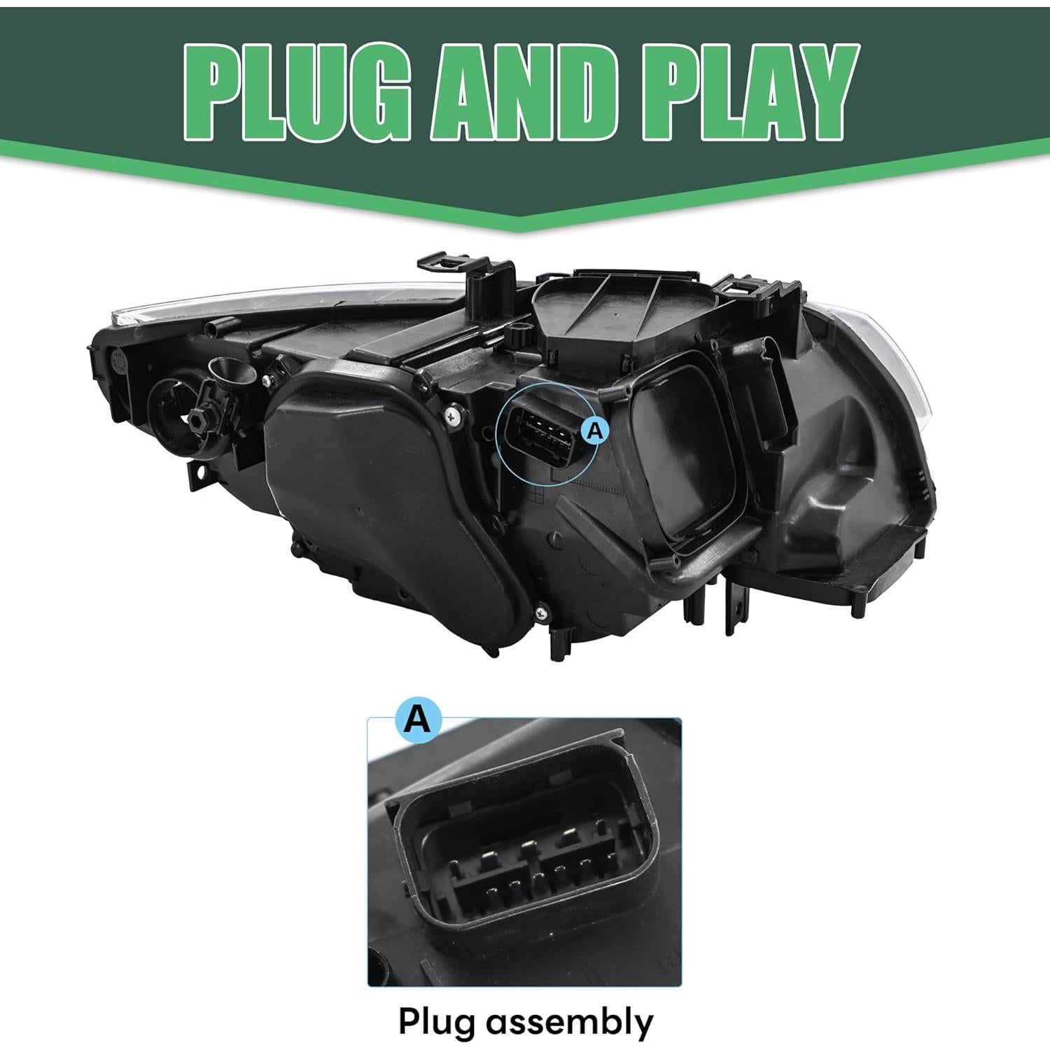 Faros Proyectores Letsdate Xenón E92 E93 2011-2013 LED Secuencial