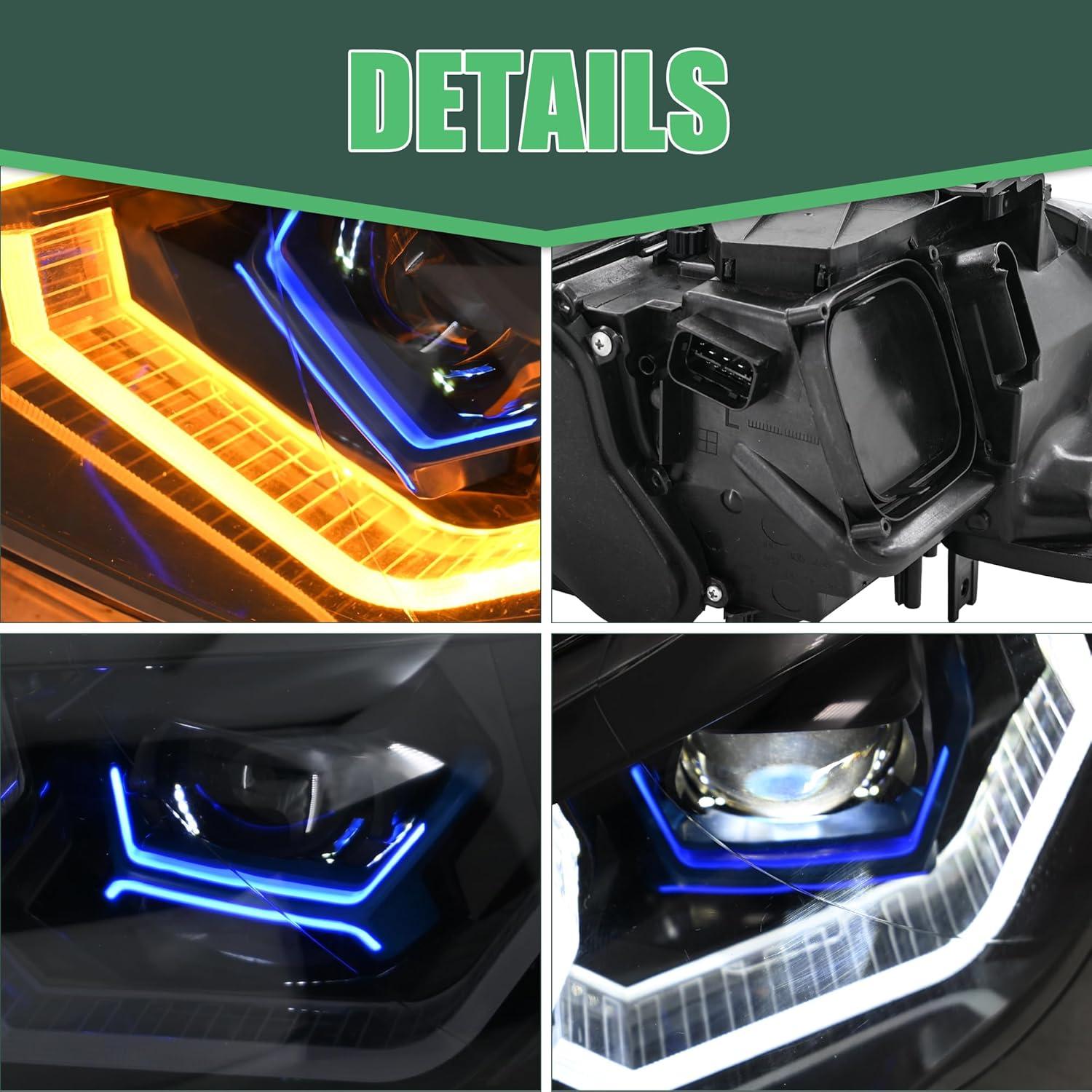 Faros Proyectores Letsdate Xenón E92 E93 2011-2013 LED Secuencial