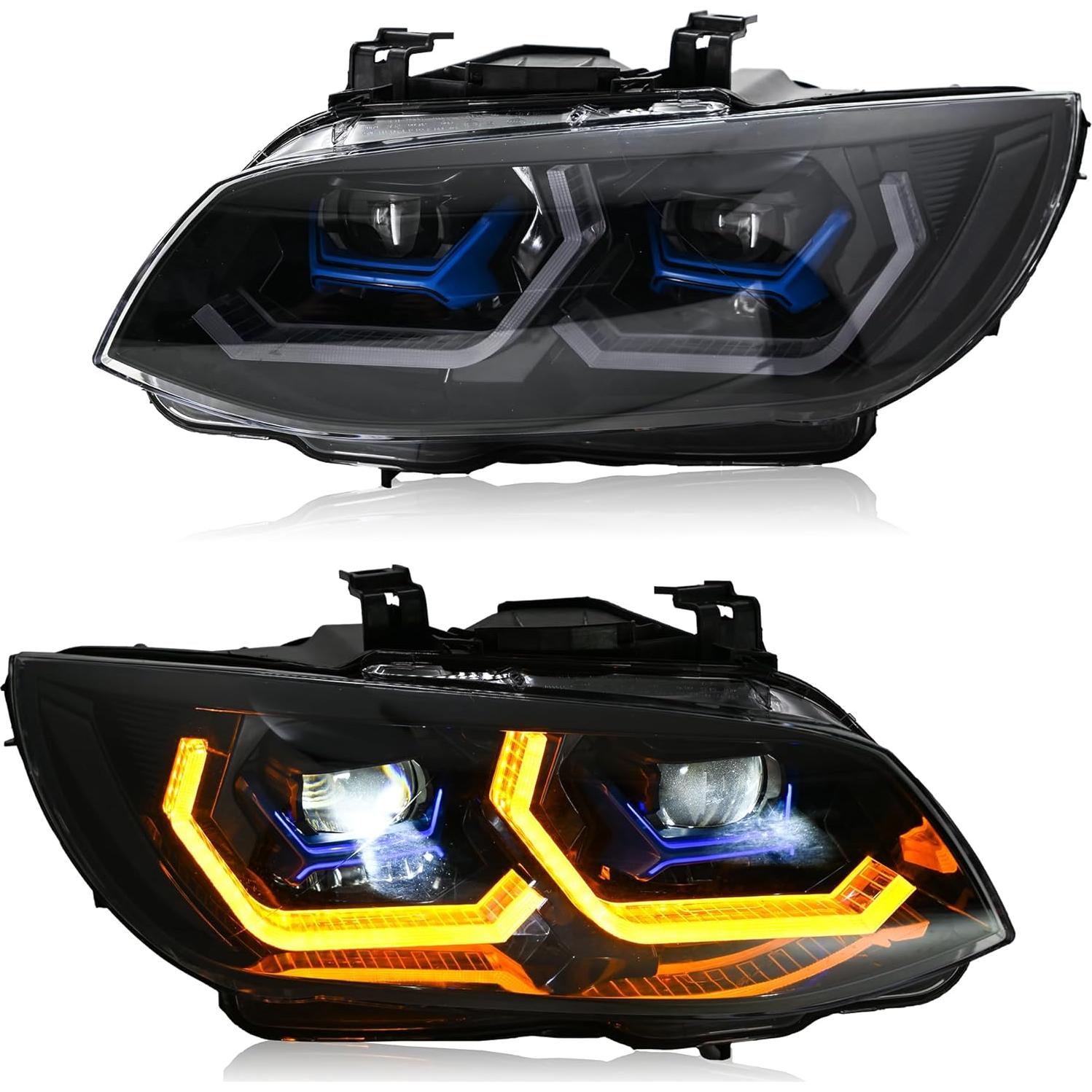 Faros Proyectores Letsdate Xenón E92 E93 2011-2013 LED Secuencial