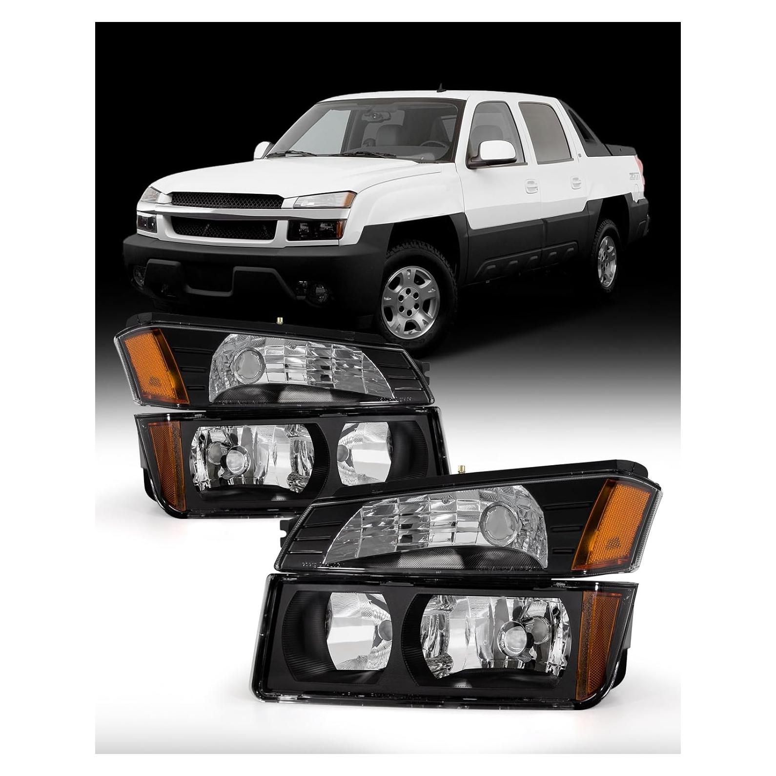 Faros Reemplazo OE ADCARLIGHTS para Chevy Avalanche 2002-2006
