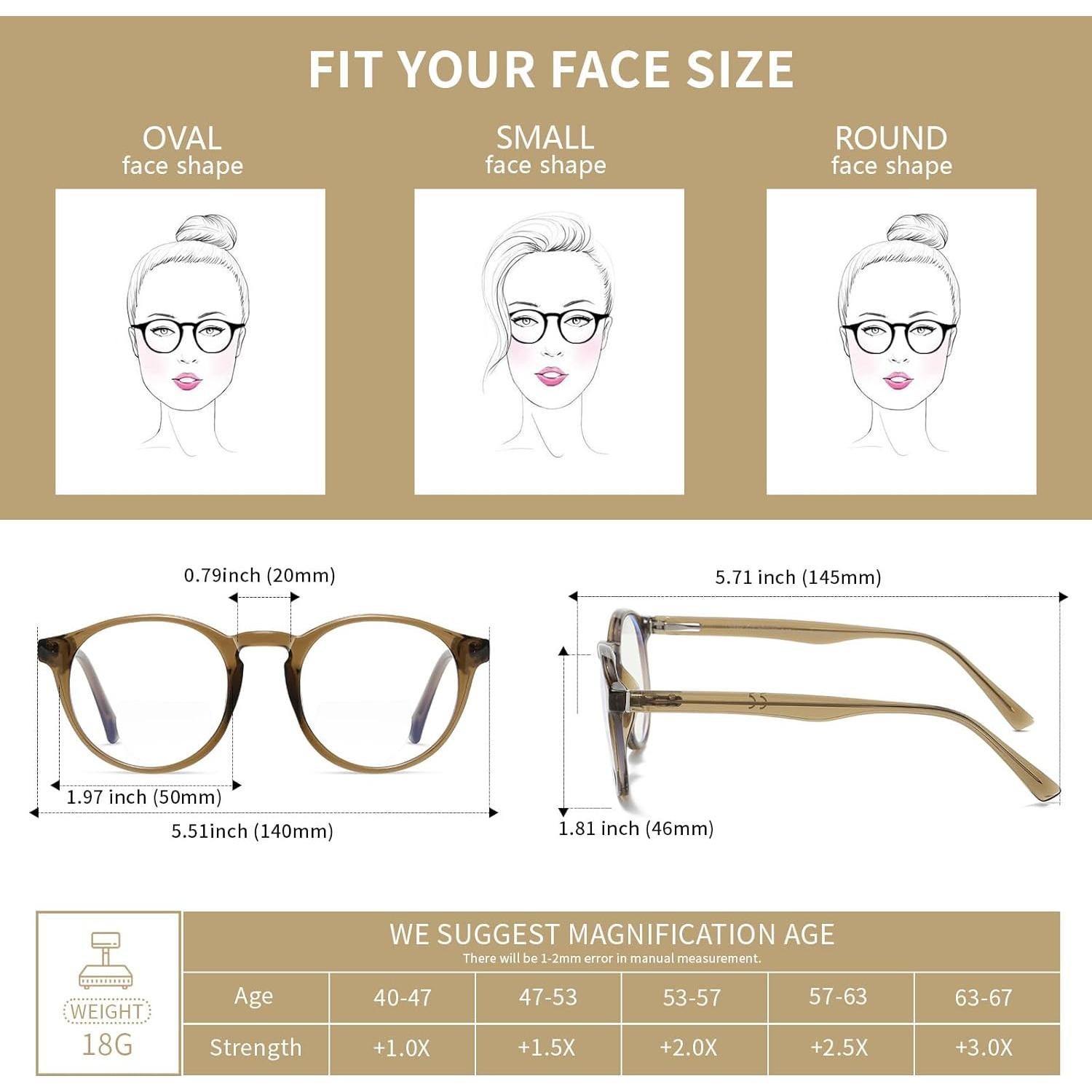 Gafas de lectura bifocales Kafirlo con bloqueo luz azul