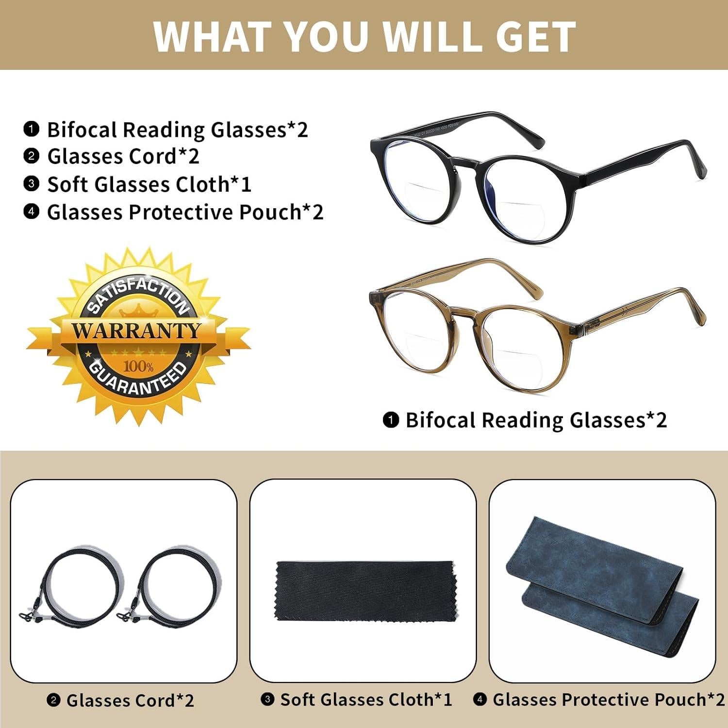 Gafas de lectura bifocales Kafirlo con bloqueo luz azul